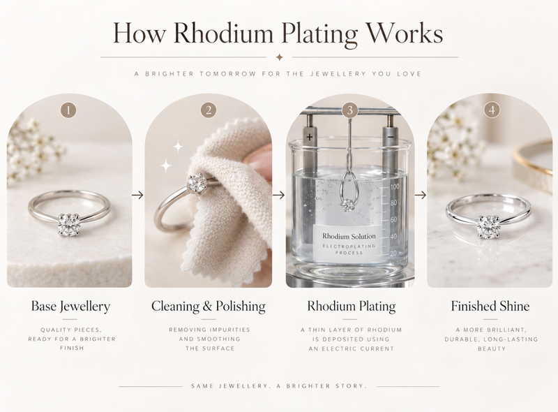 Rhodium Plated Jewellery: What It Is, How Long It Lasts & How to Care for It