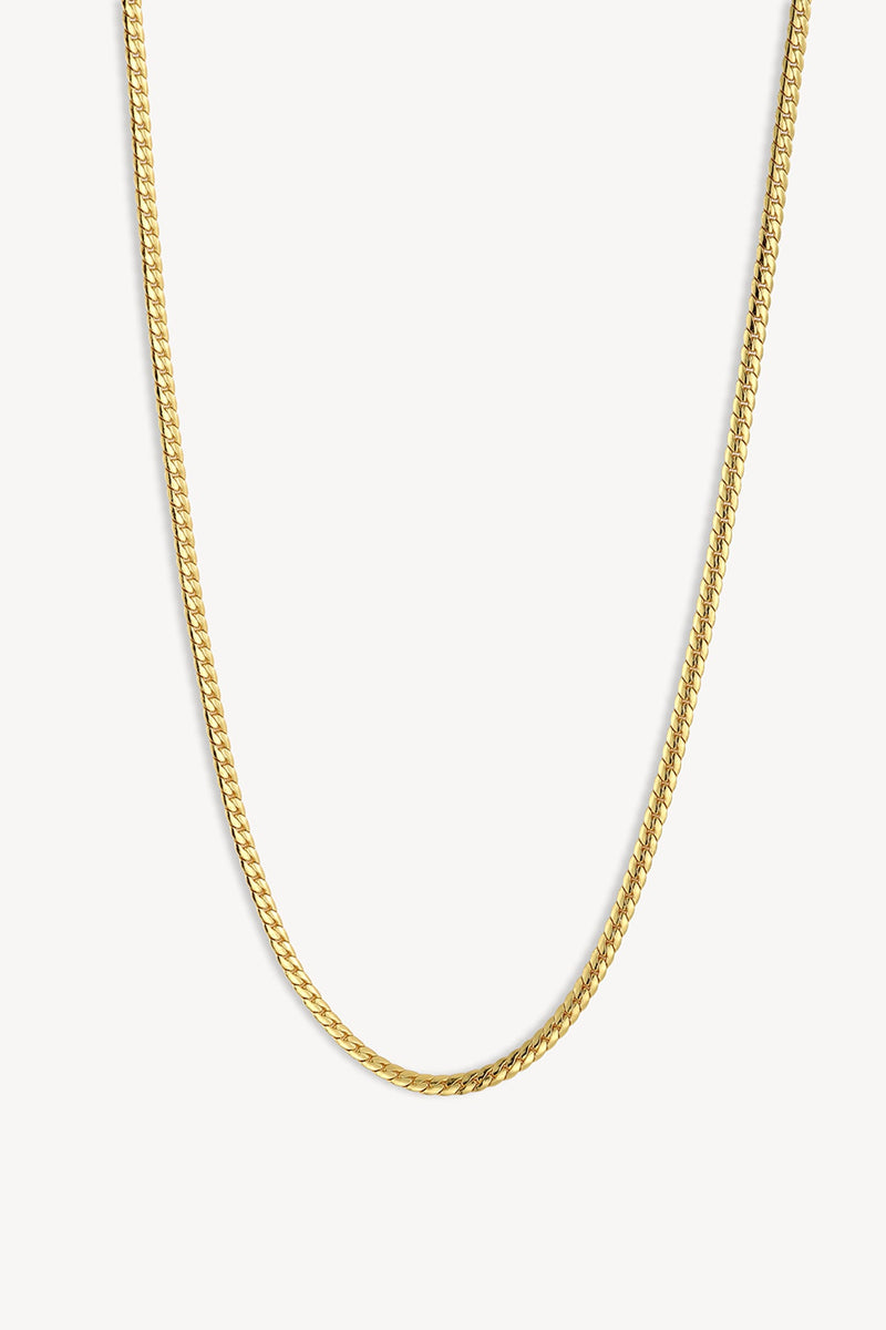 18K gold-plated chain necklace by Clair De Lune