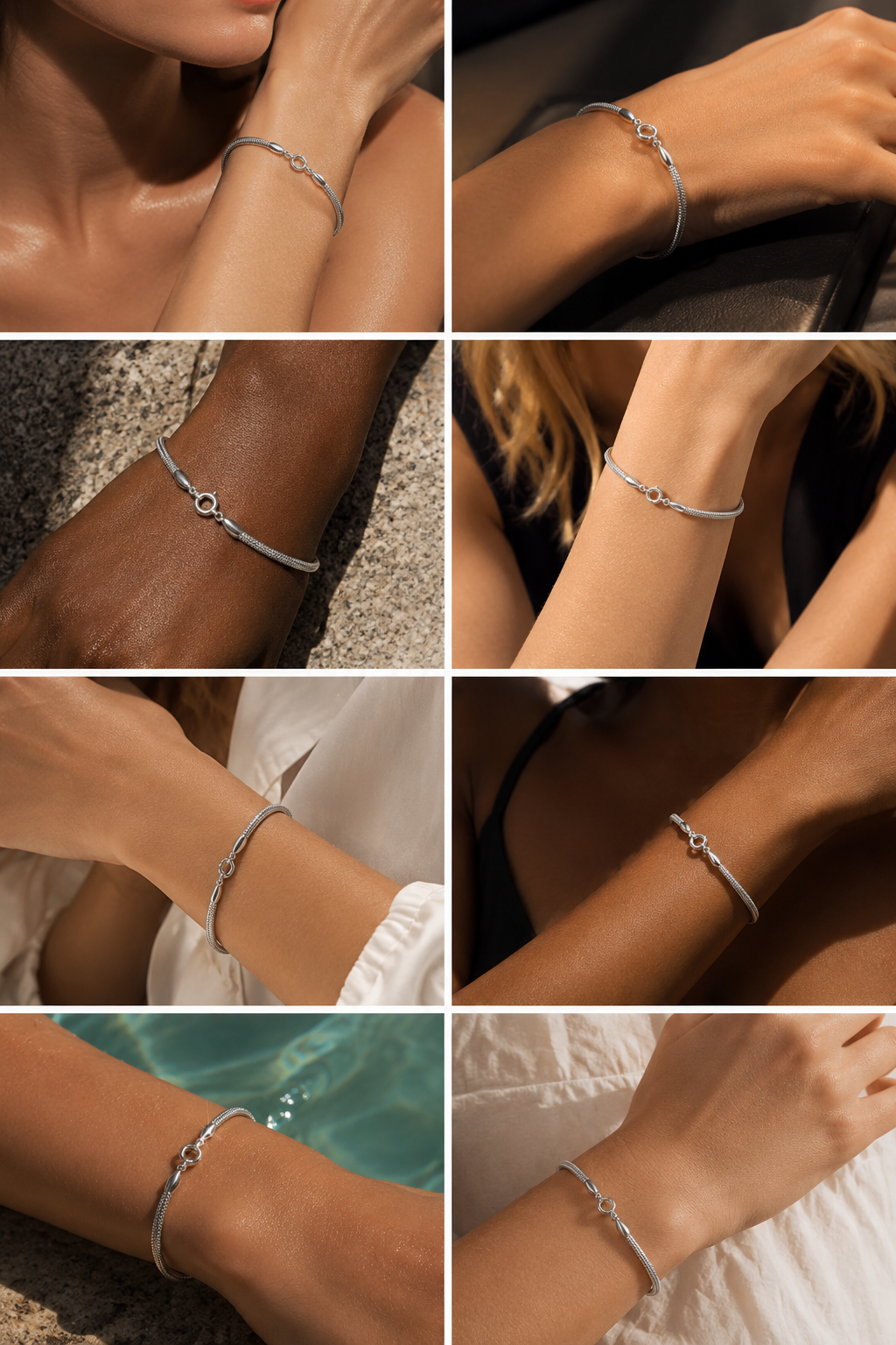 Herringbone Bracelet Silver