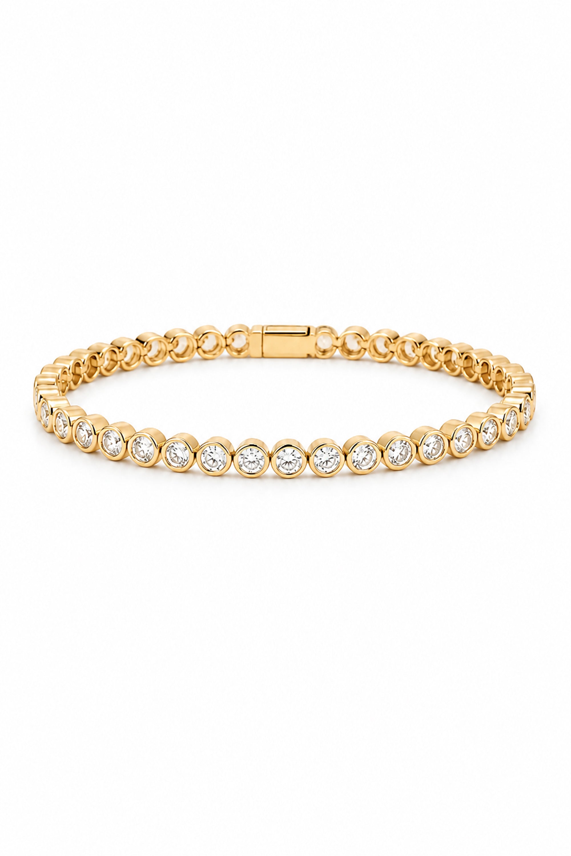 Circle Bezel Line Gold