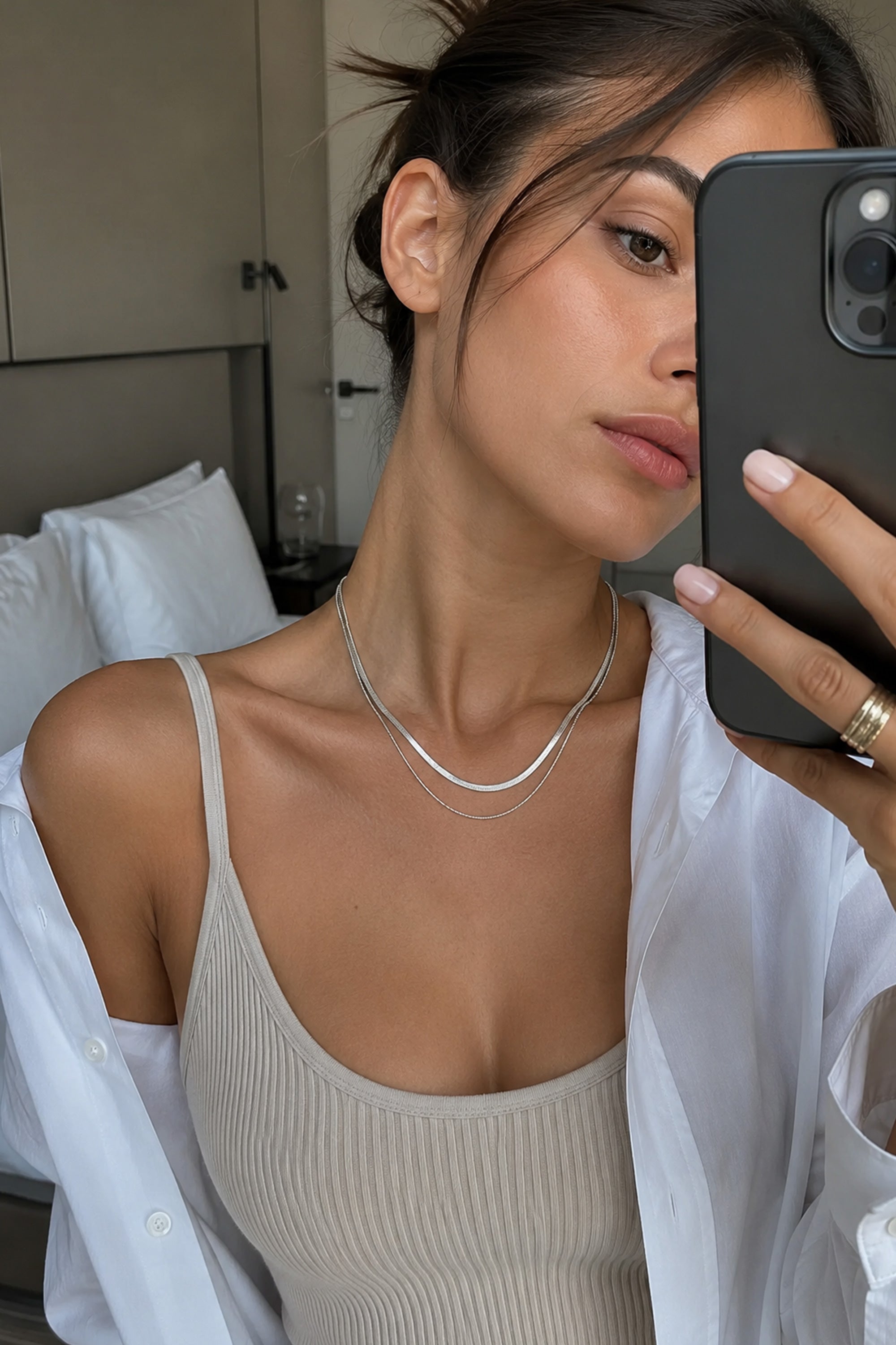 Dual Snake Chain Silver