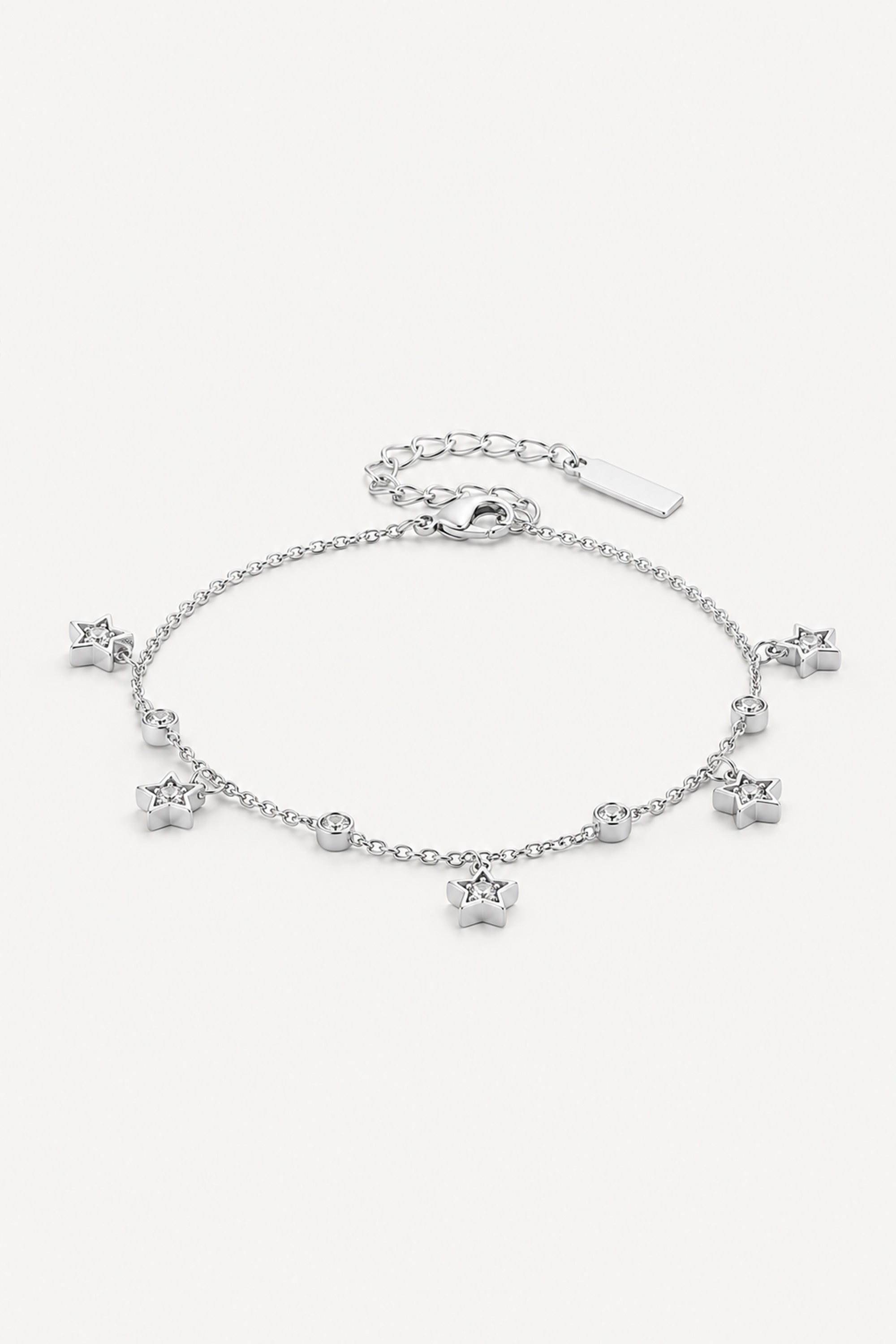 Star Charm Bracelet Silver