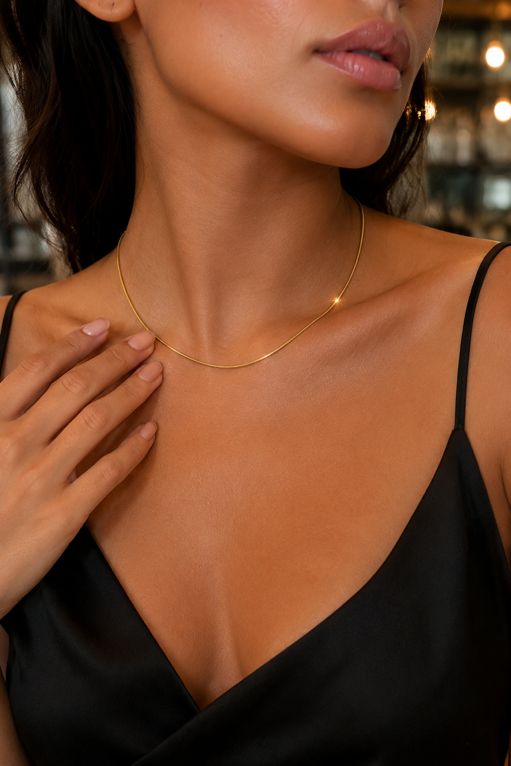Round Snake Chain Gold