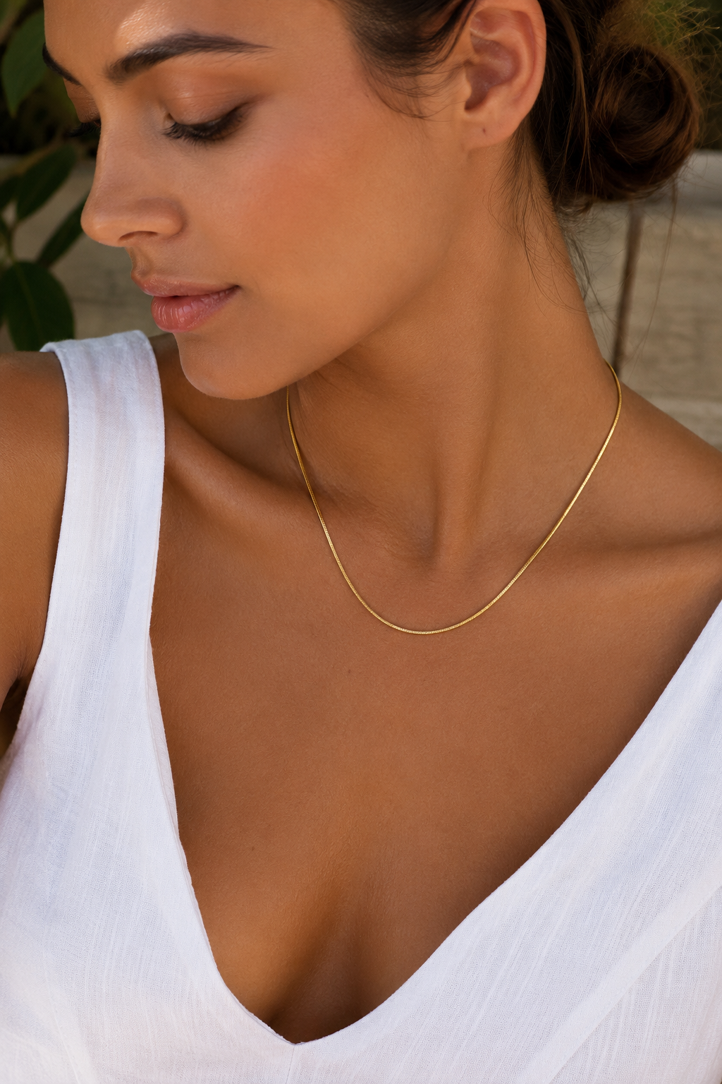 Round Snake Chain Gold