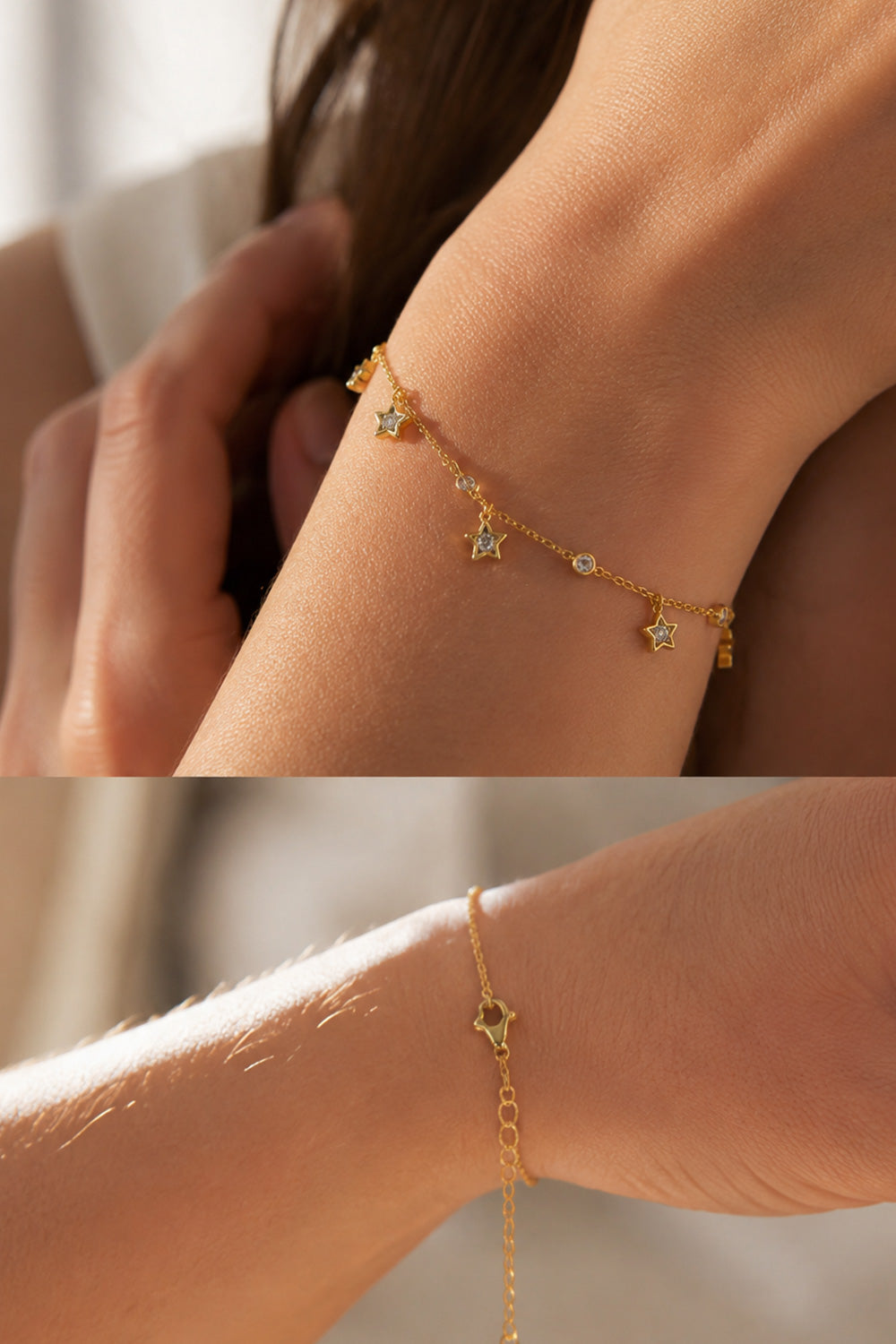 Star Charm Bracelet Gold