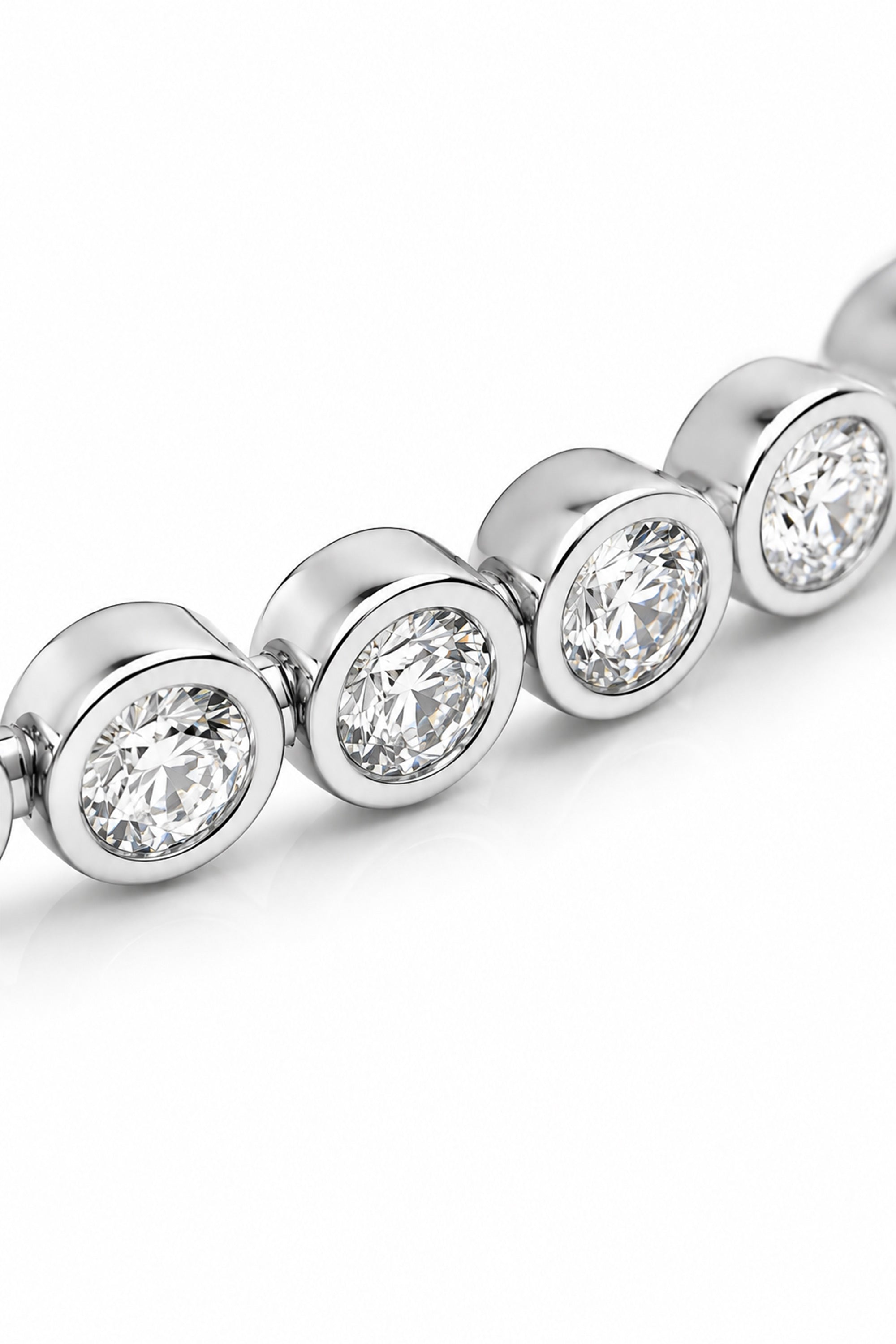 Circle Bezel Line Silver