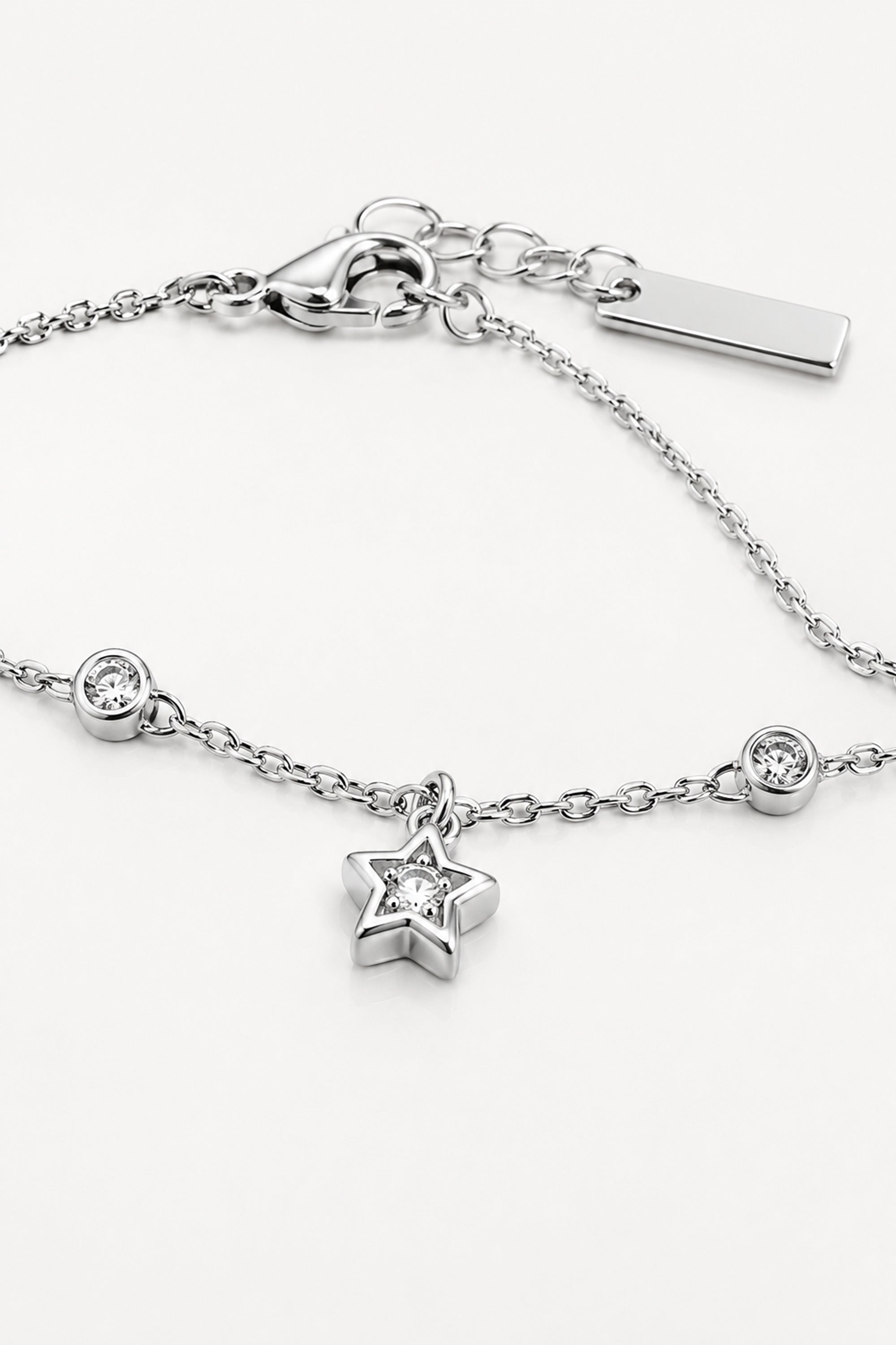 Star Charm Bracelet Silver