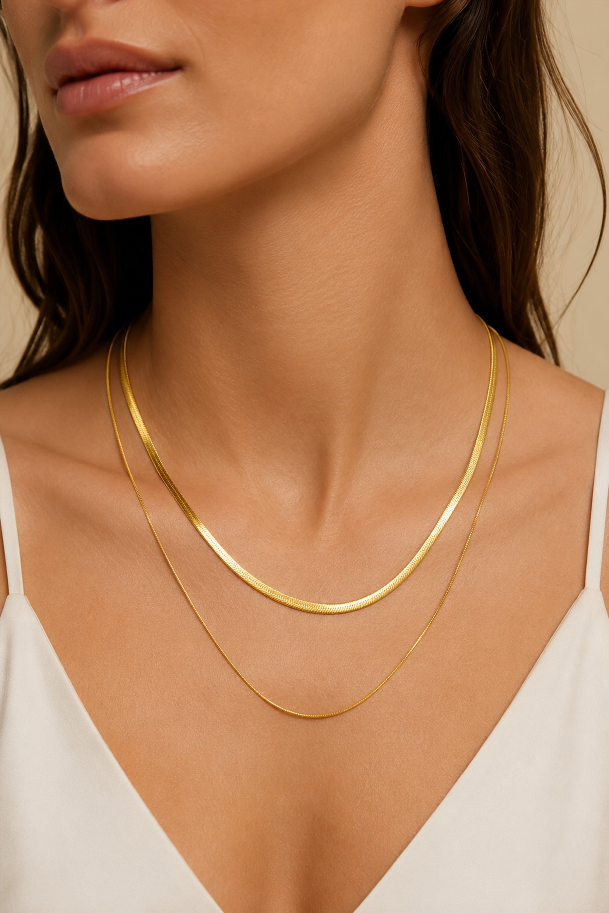 Dual Snake Chain Gold