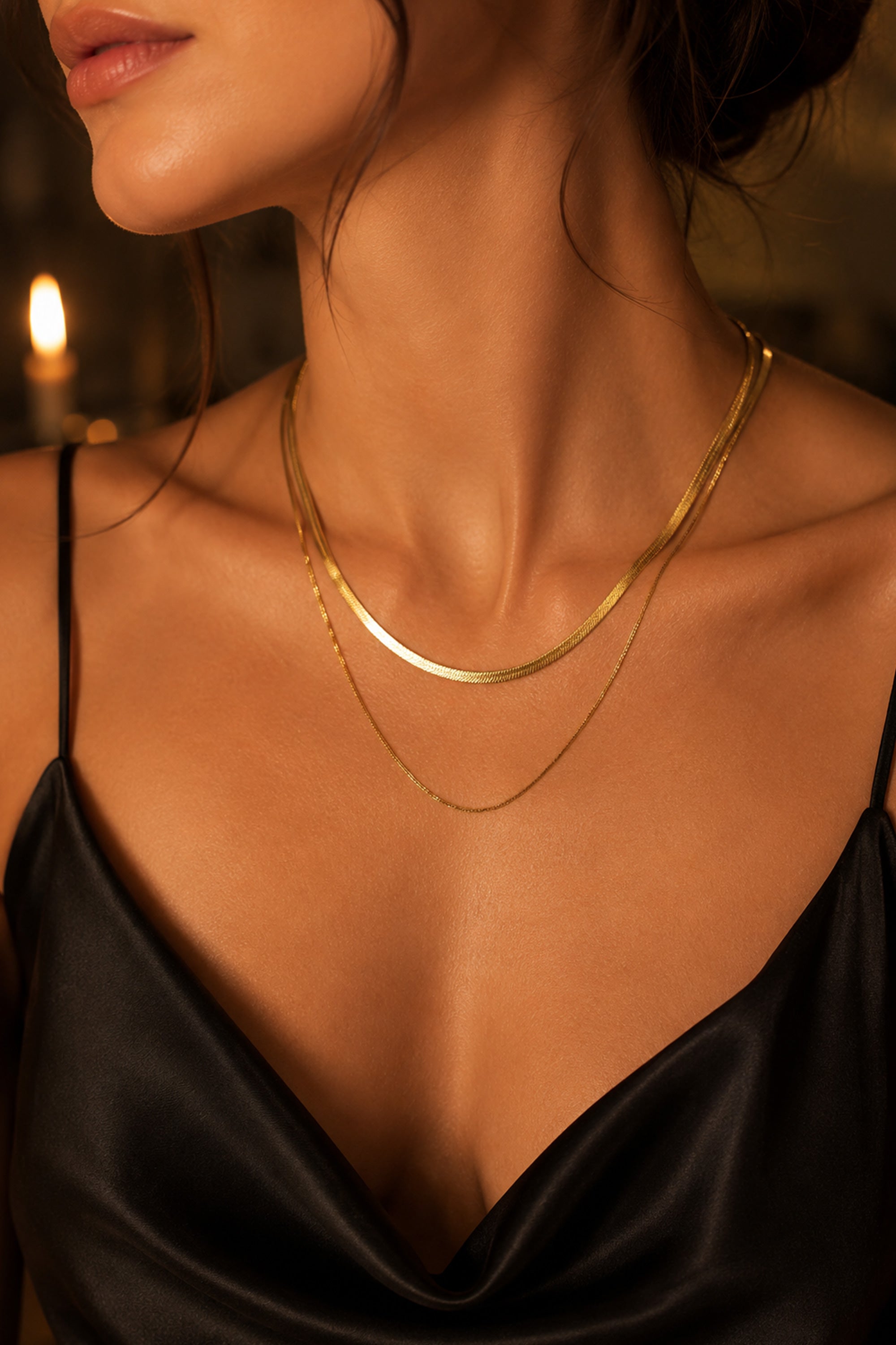 Dual Snake Chain Gold