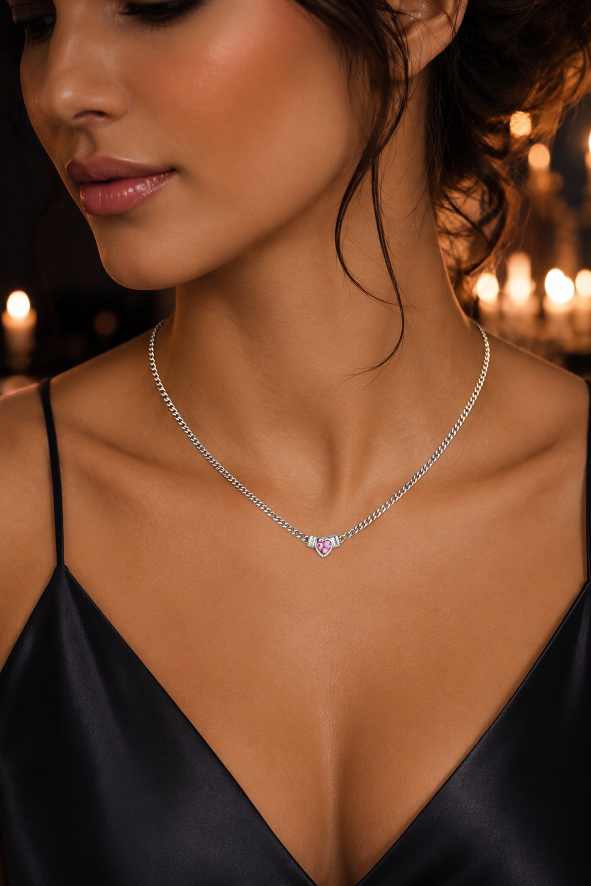 Blush Bold Necklace Silver
