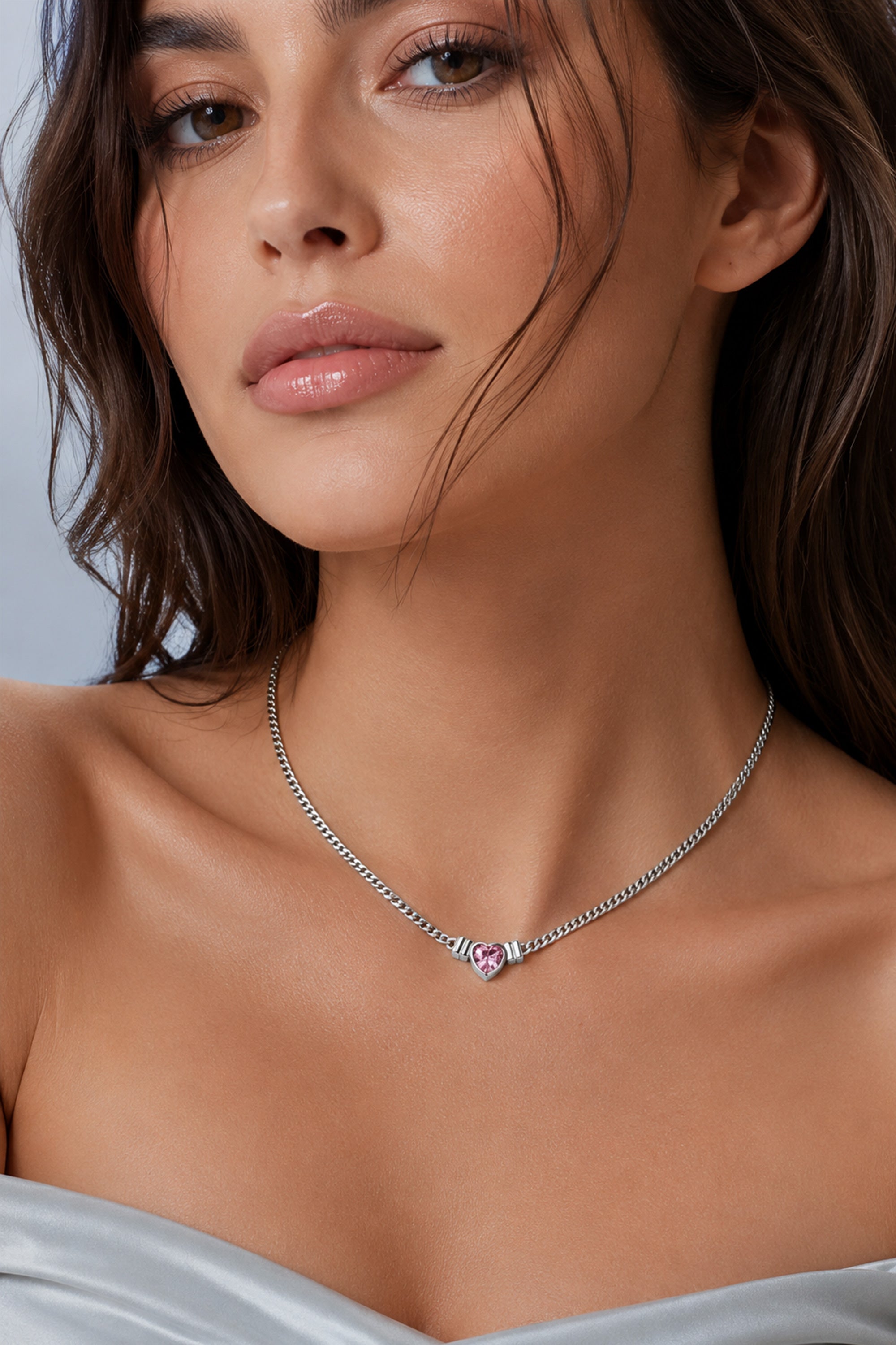 Blush Bold Necklace Silver