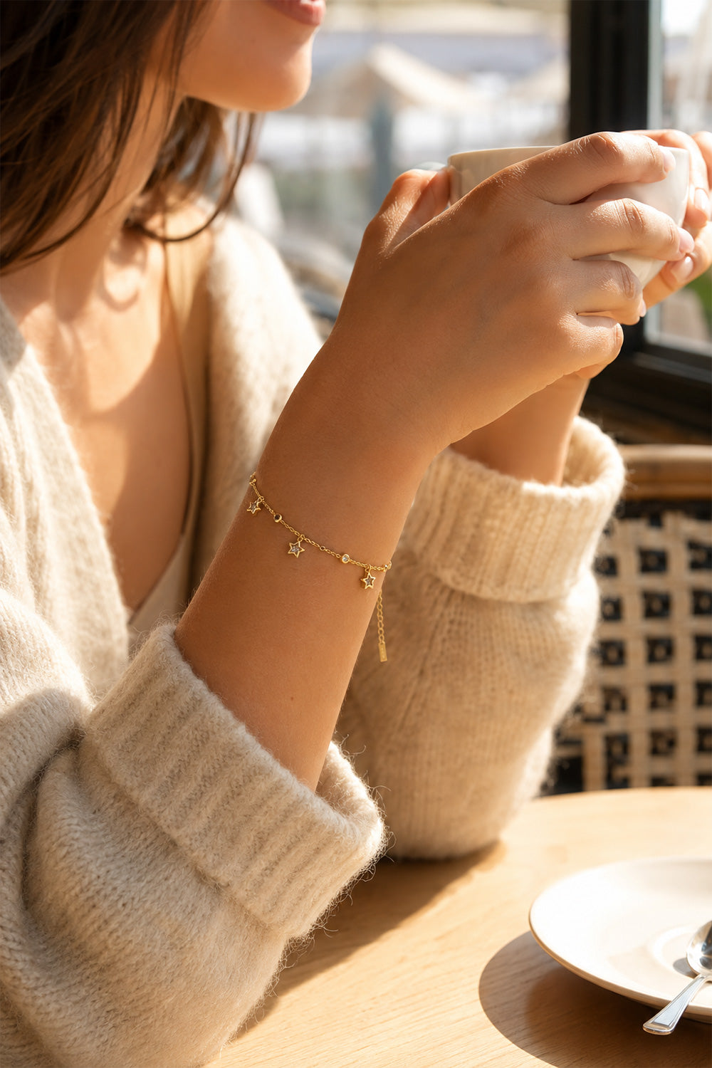 Star Charm Bracelet Gold