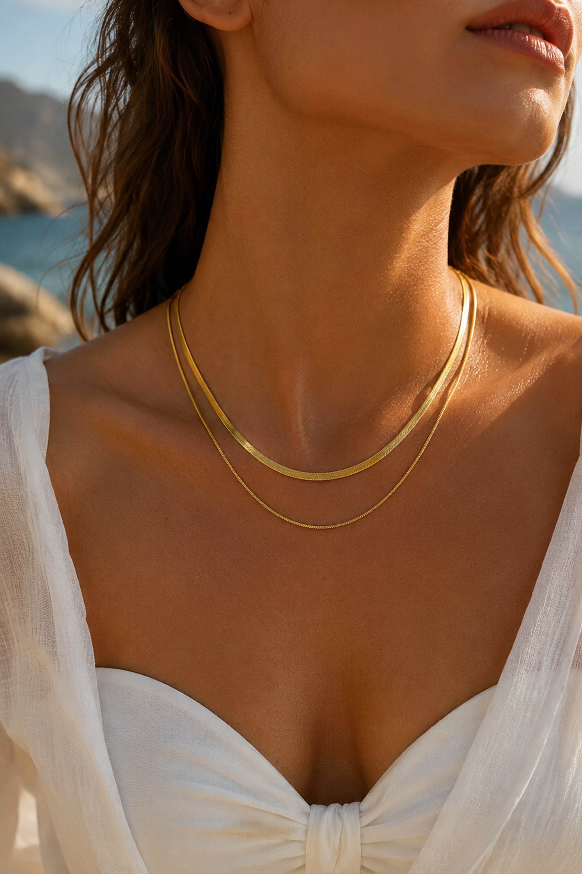 Dual Snake Chain Gold