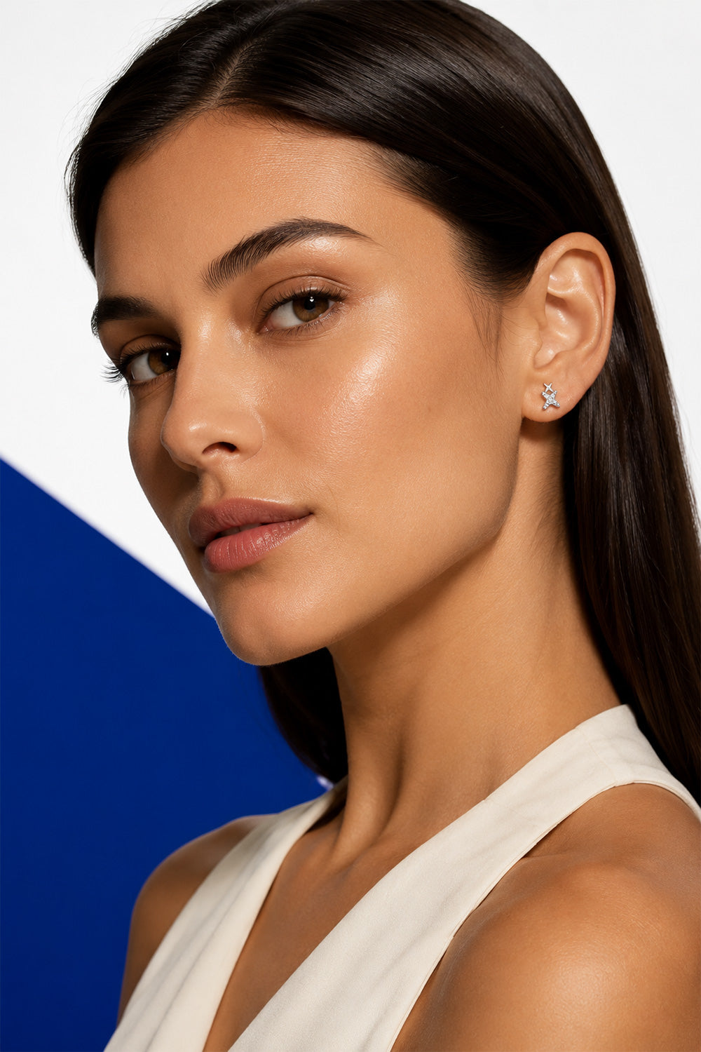 Binary Star Studs Silver