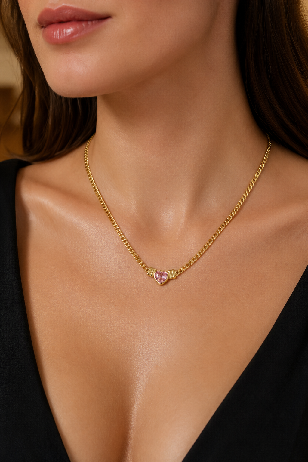 Blush Bold Necklace Gold