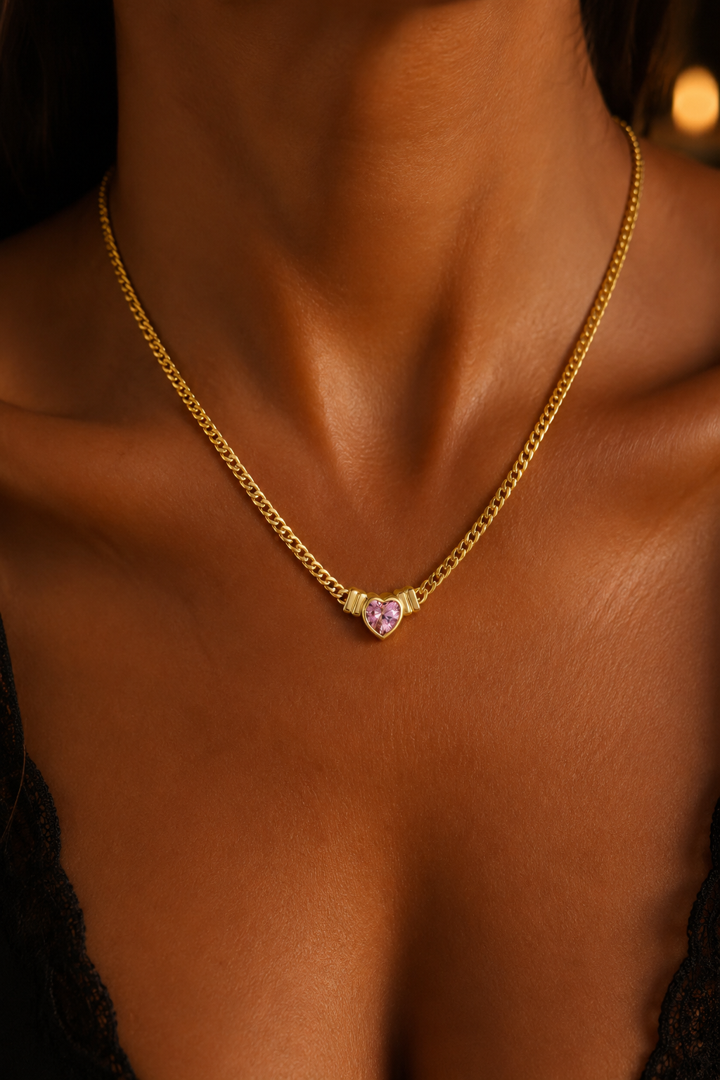 Blush Bold Necklace Gold
