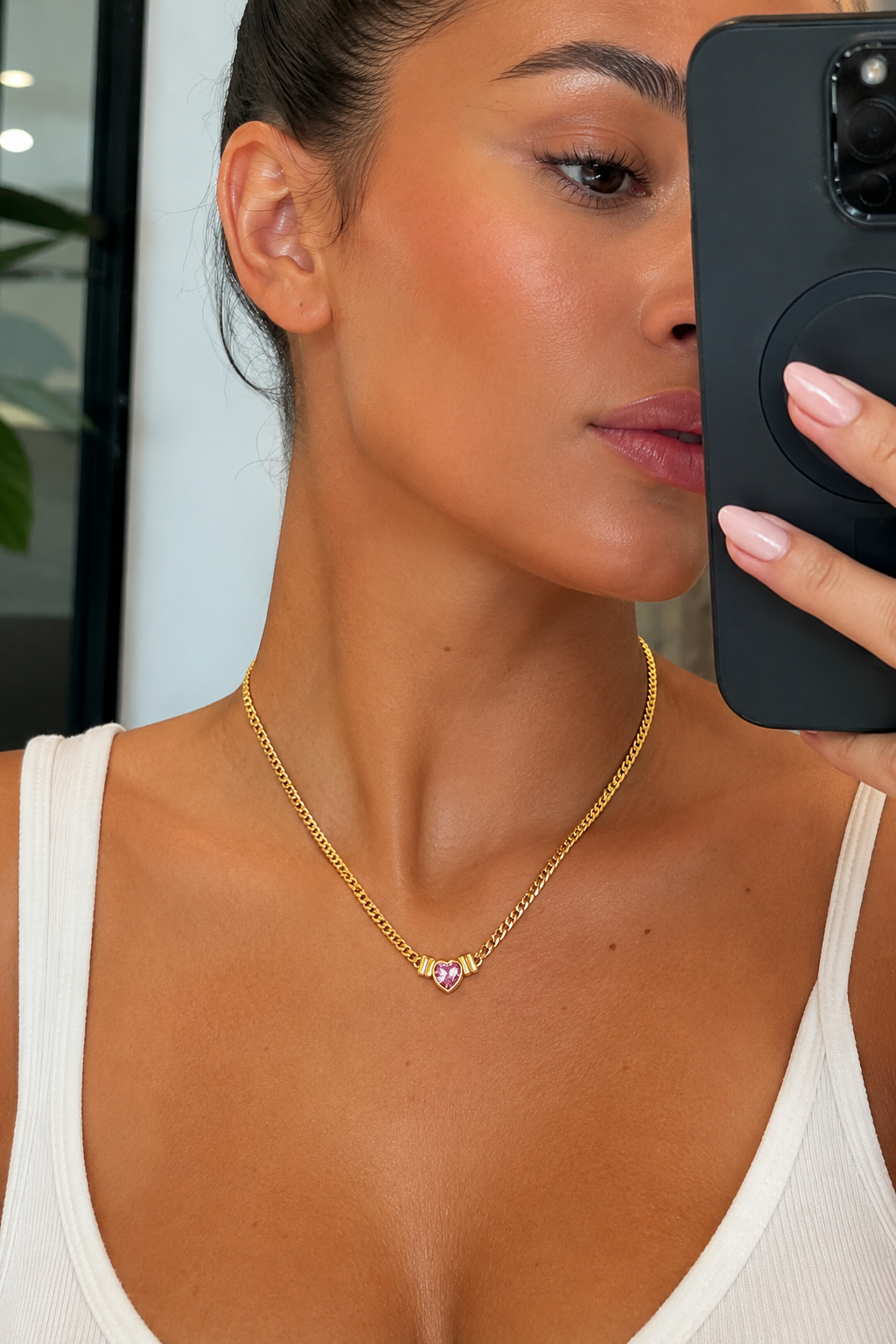 Blush Bold Necklace Gold