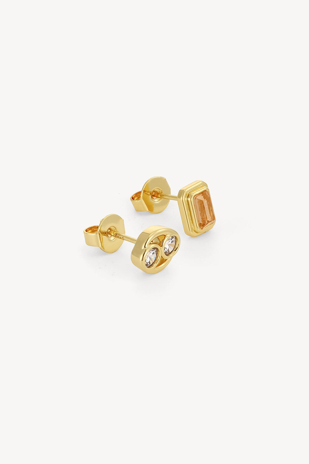 Cancer Studs Gold