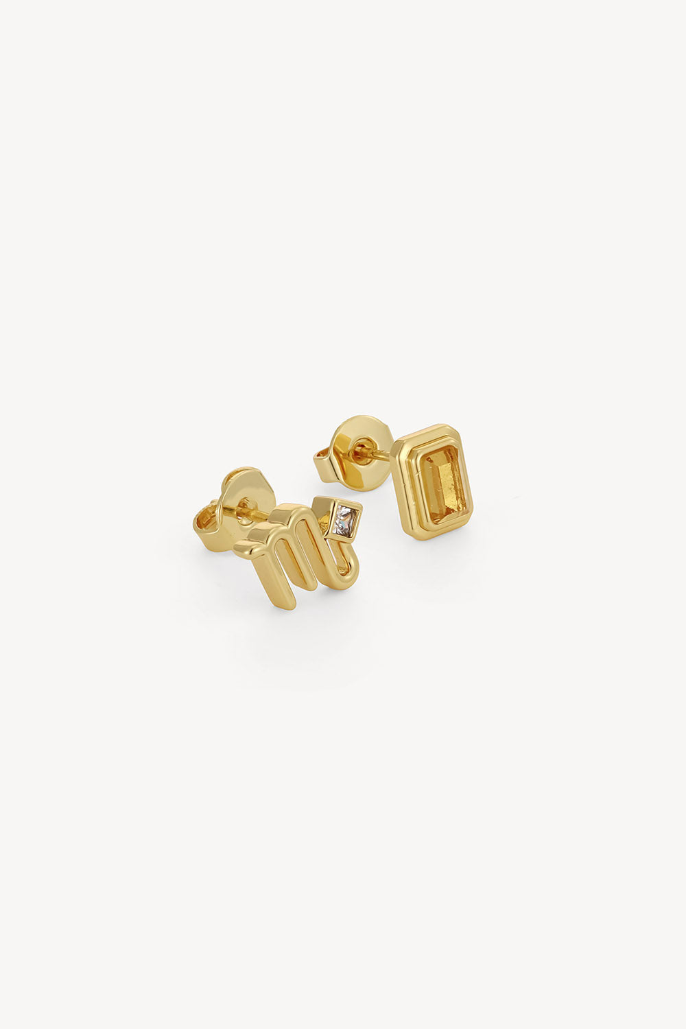 Scorpio Studs Gold