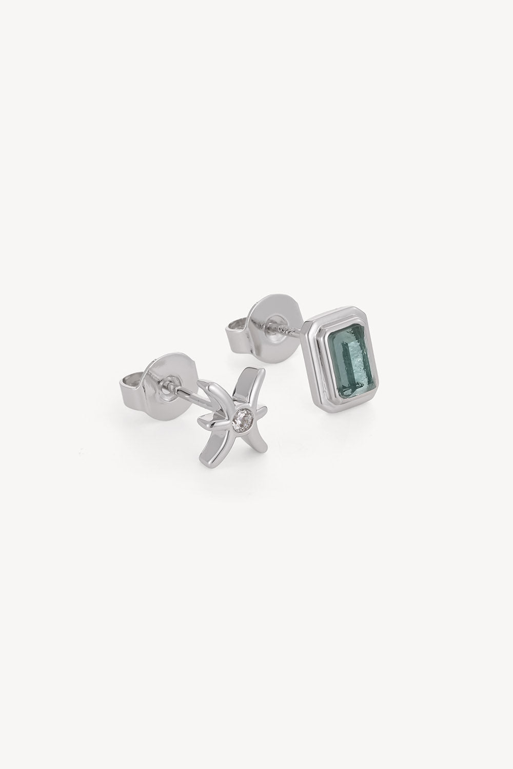 Pisces Studs Silver