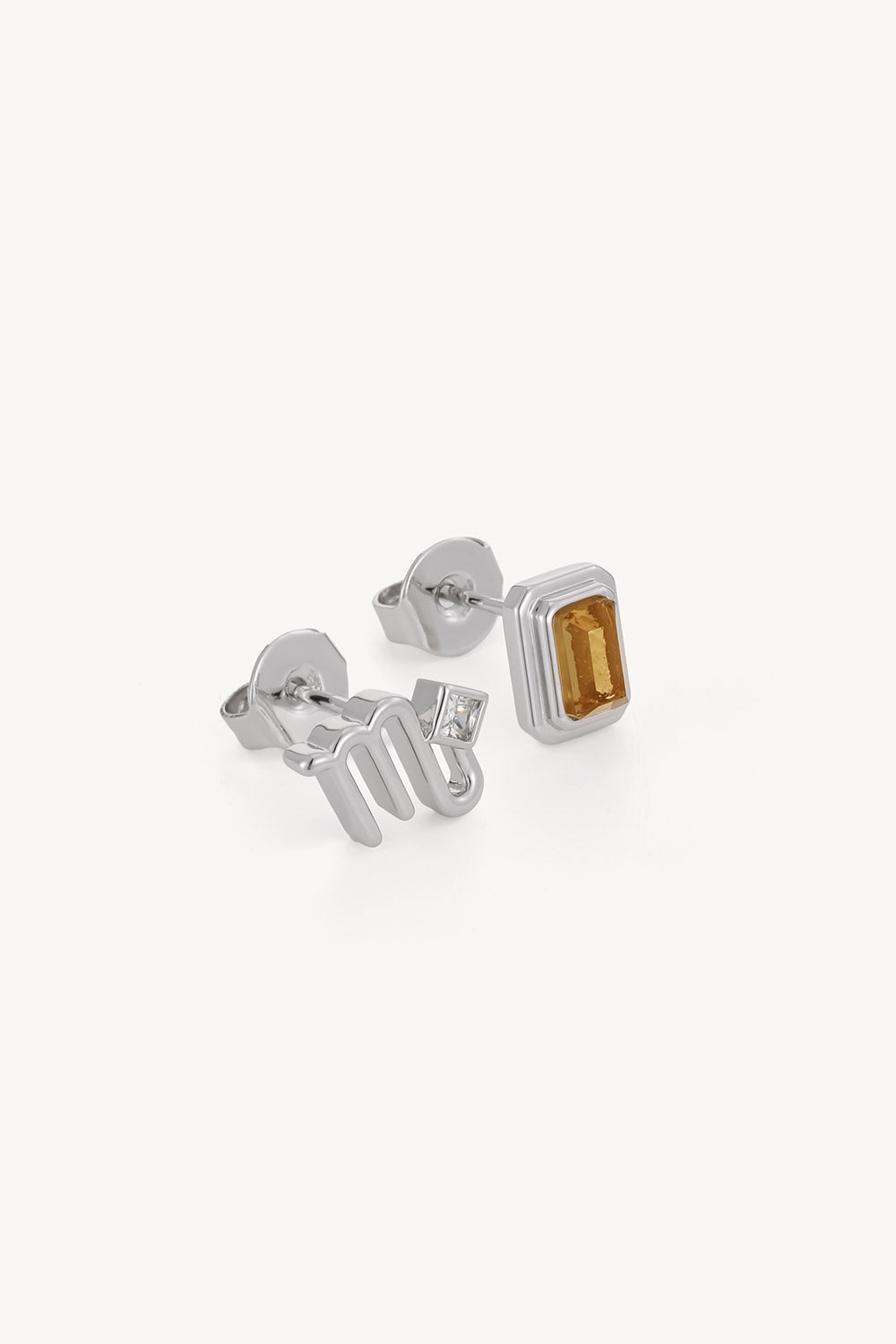 Scorpio Studs Silver