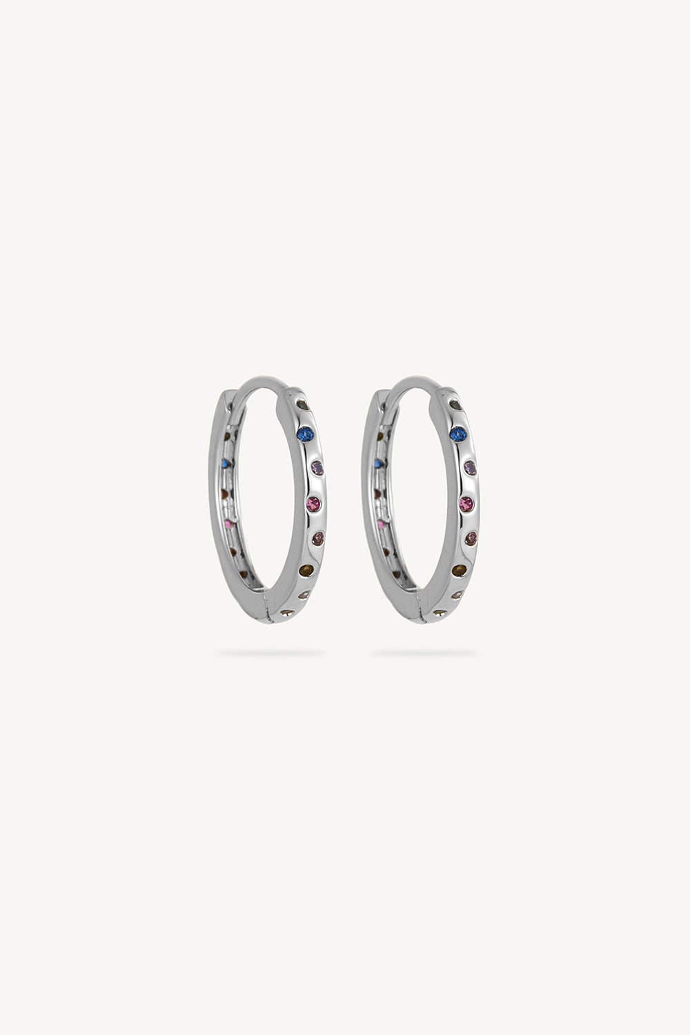 Chroma Hoop Earrings Silver