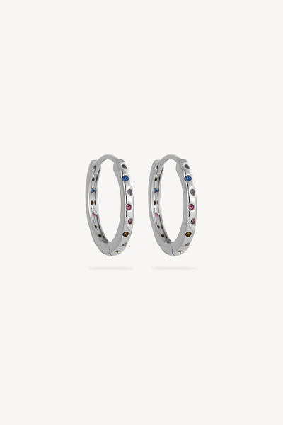 Chroma Hoop Earrings Silver