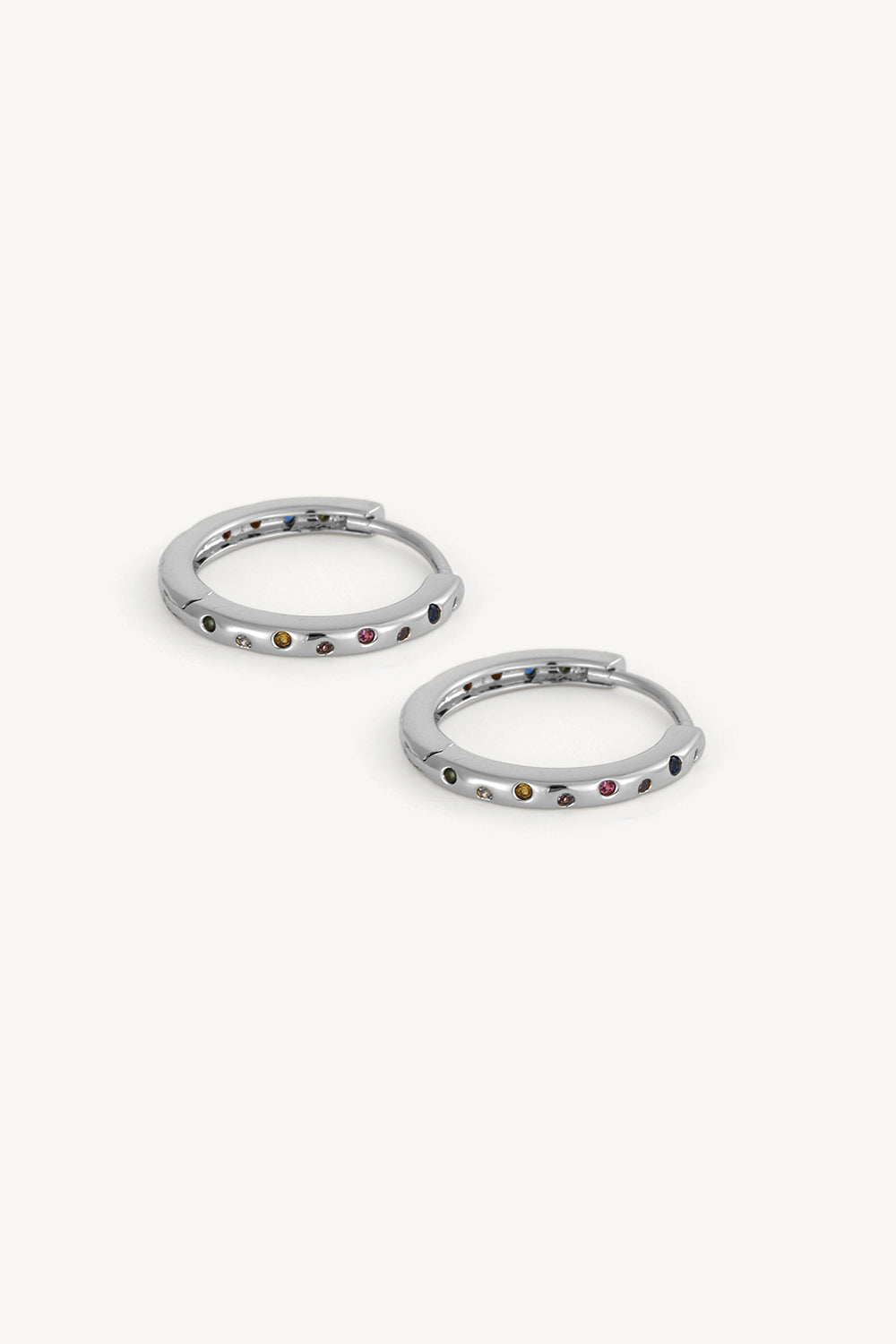Chroma Hoop Earrings Silver