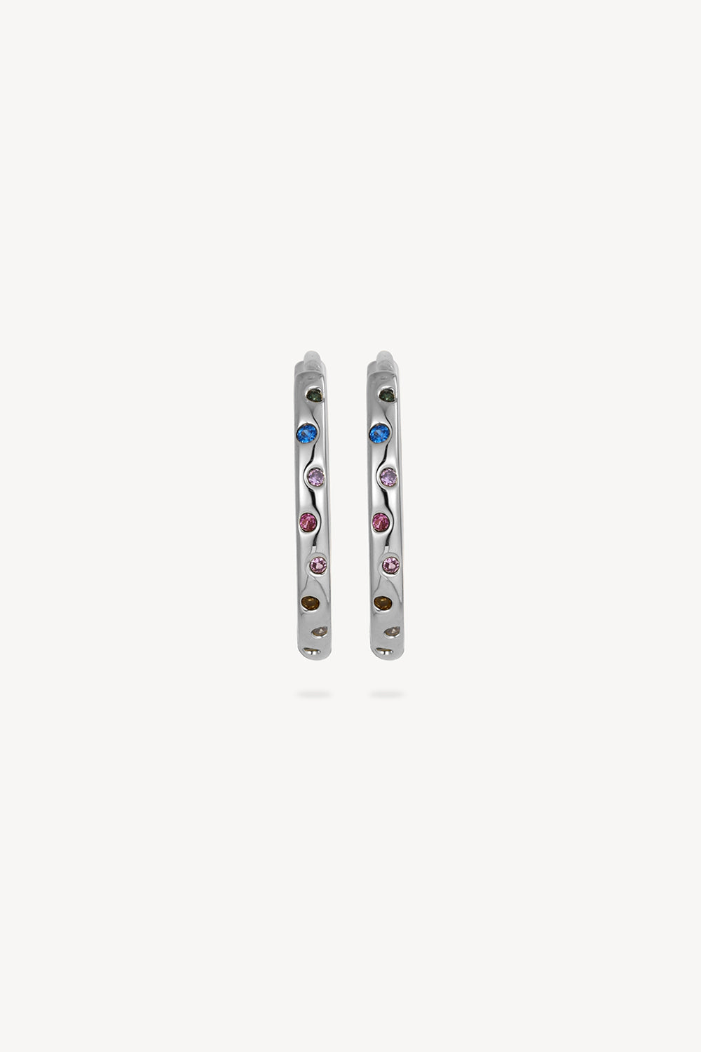 Chroma Hoop Earrings Silver