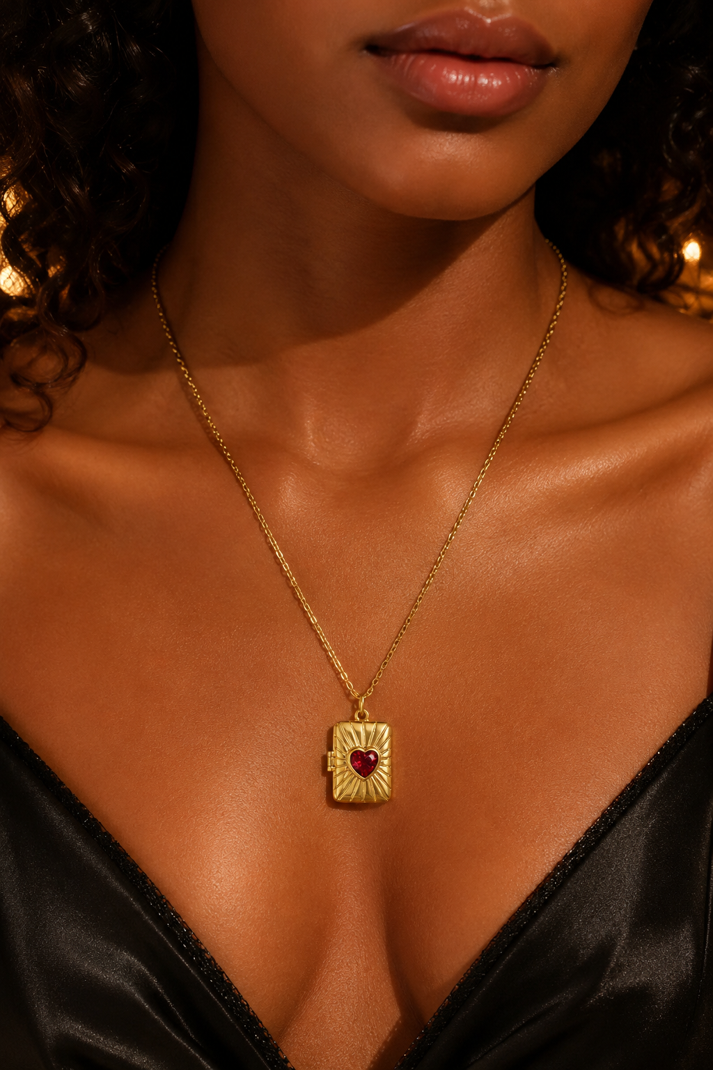 Love Letter Locket Gold