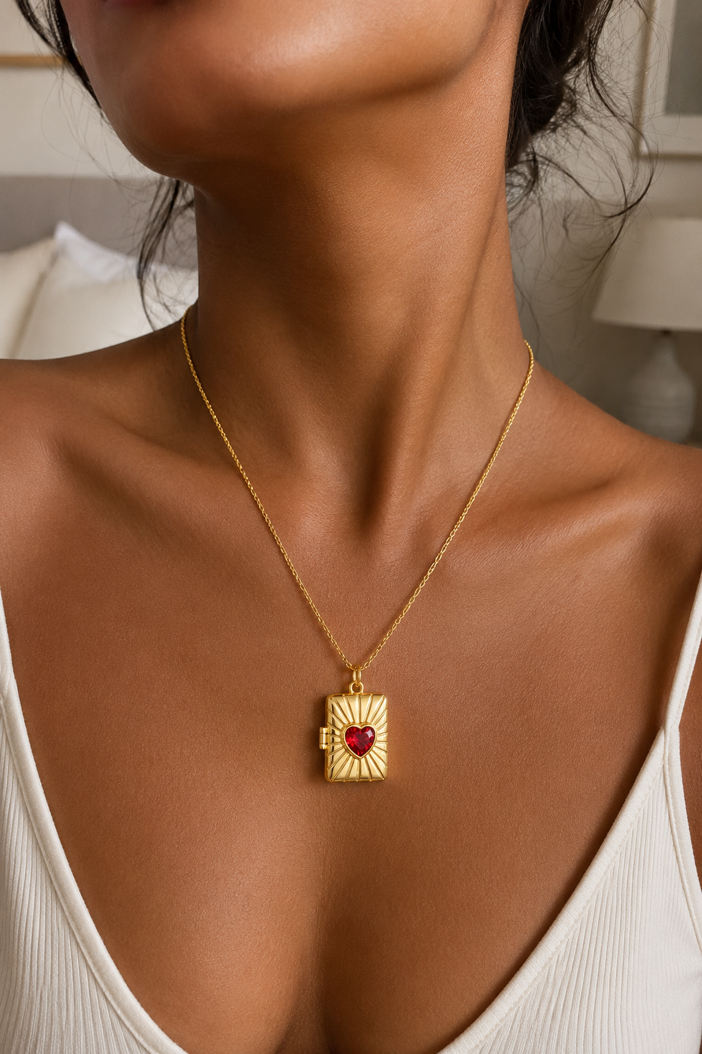Love Letter Locket Gold