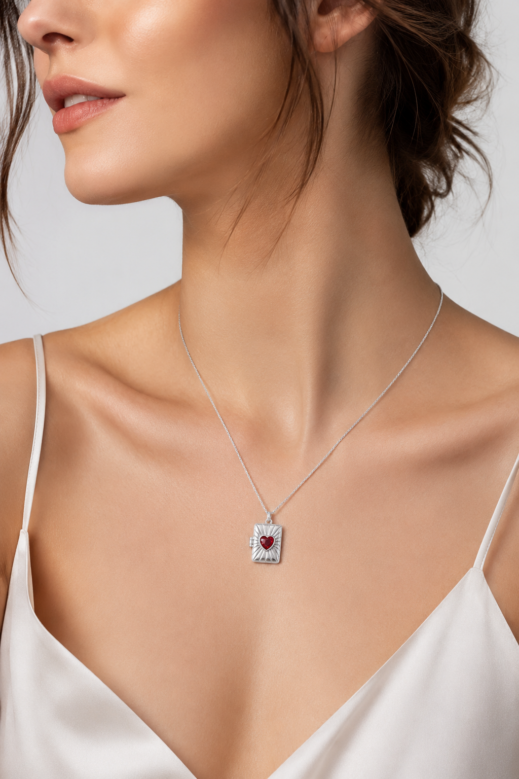 Love Letter Locket Silver