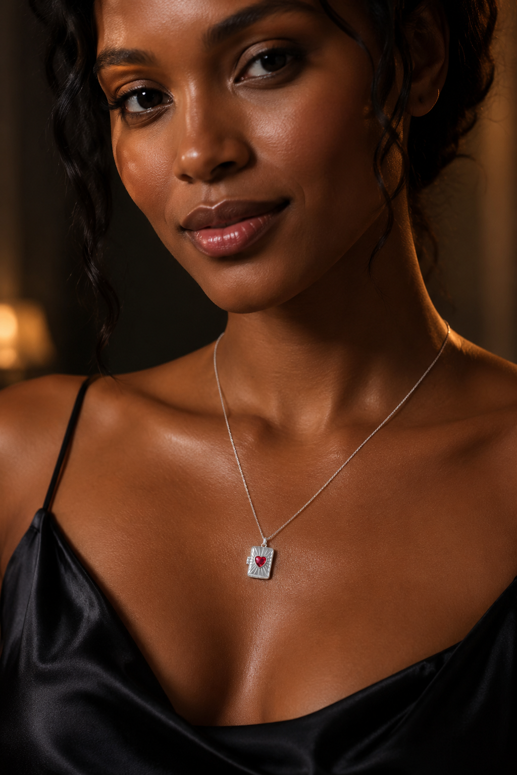 Love Letter Locket Silver