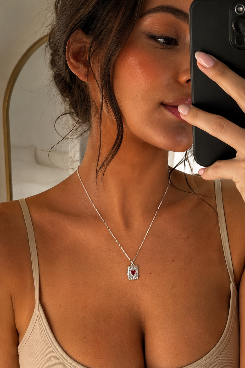 Love Letter Locket Silver