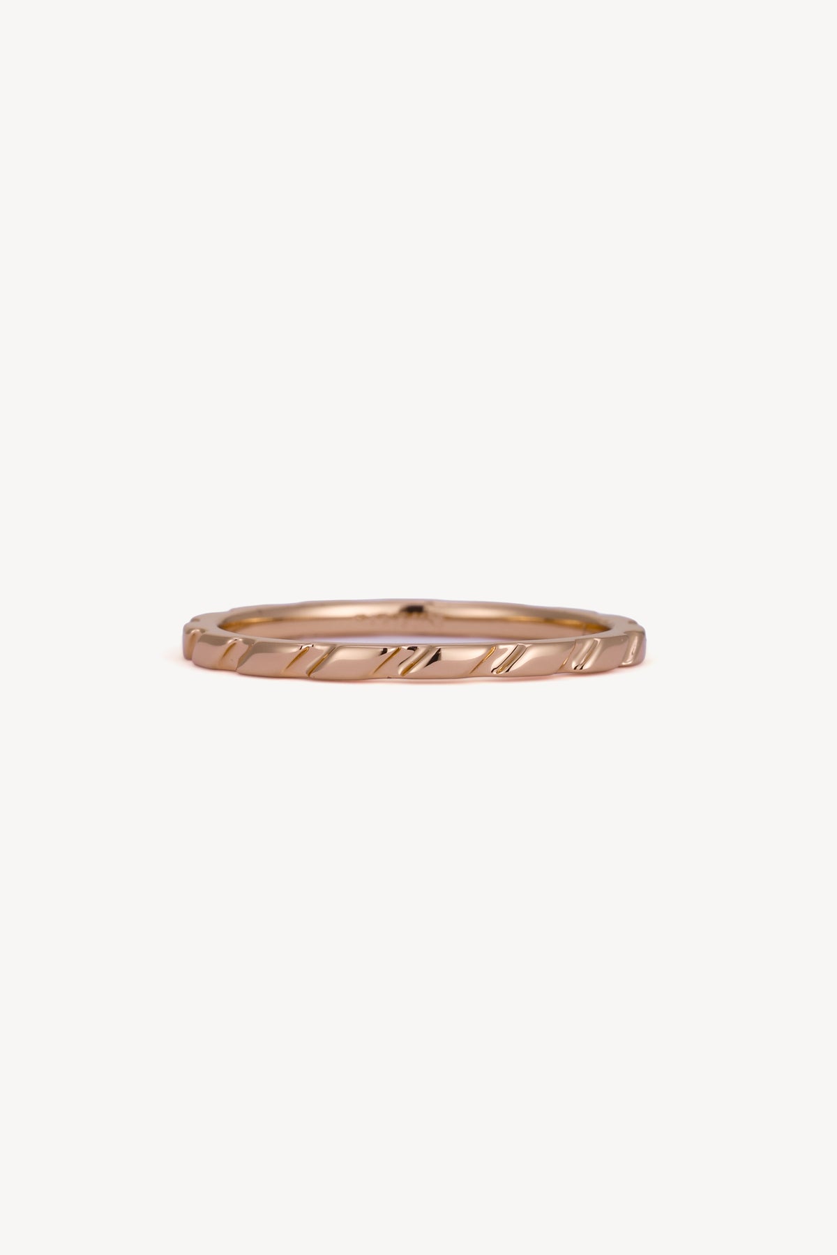 Slant Band Rose Gold