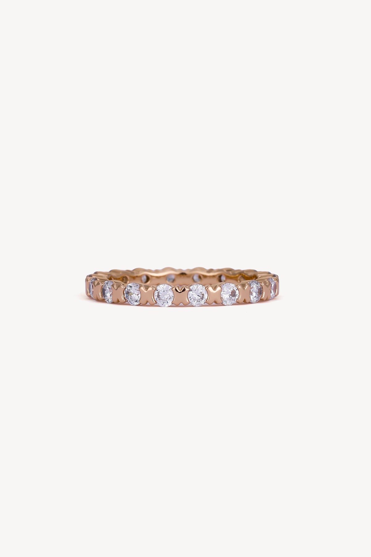 Eternity Sparkle Band Ring Rose Gold