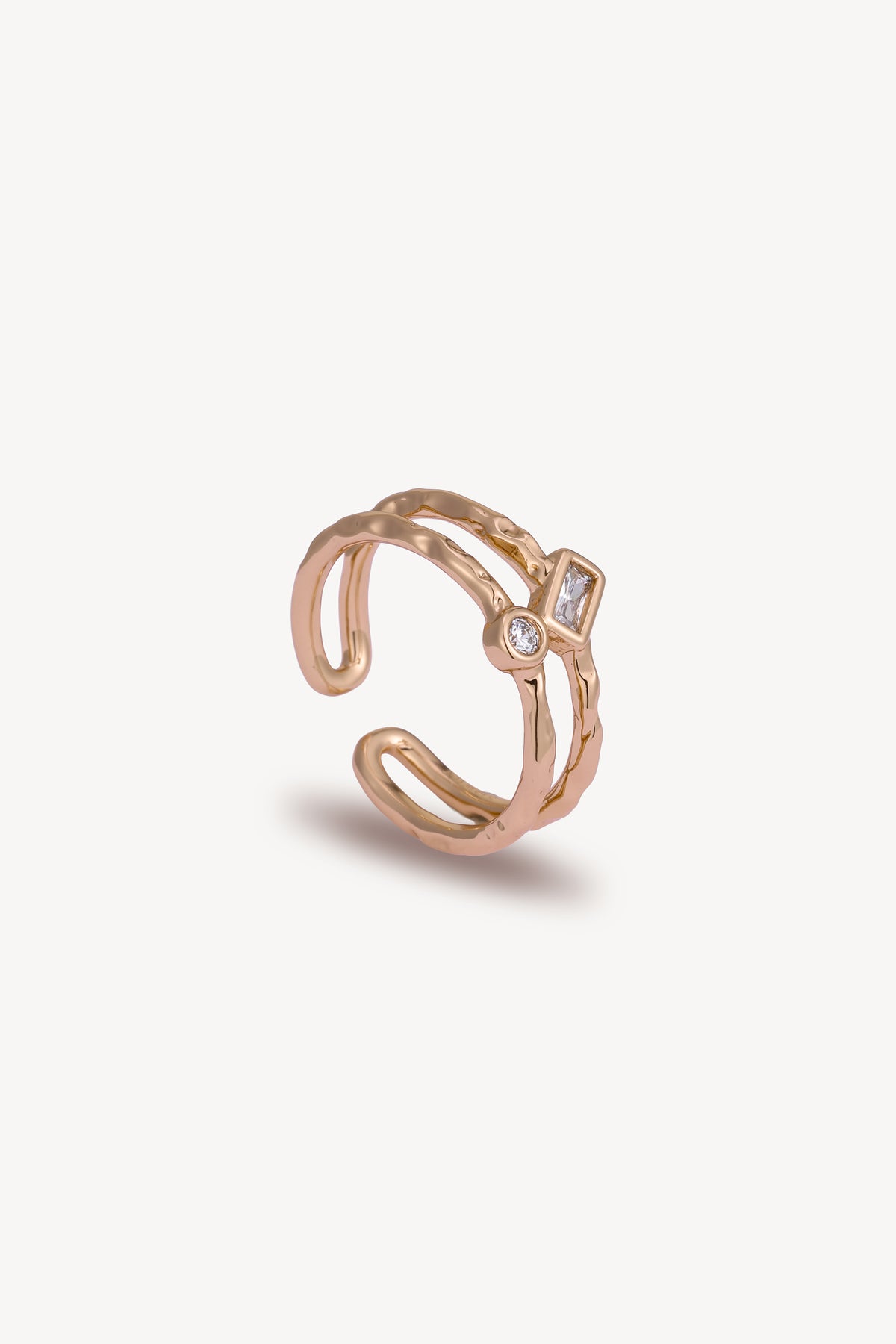 Organic Open Ring Rose Gold