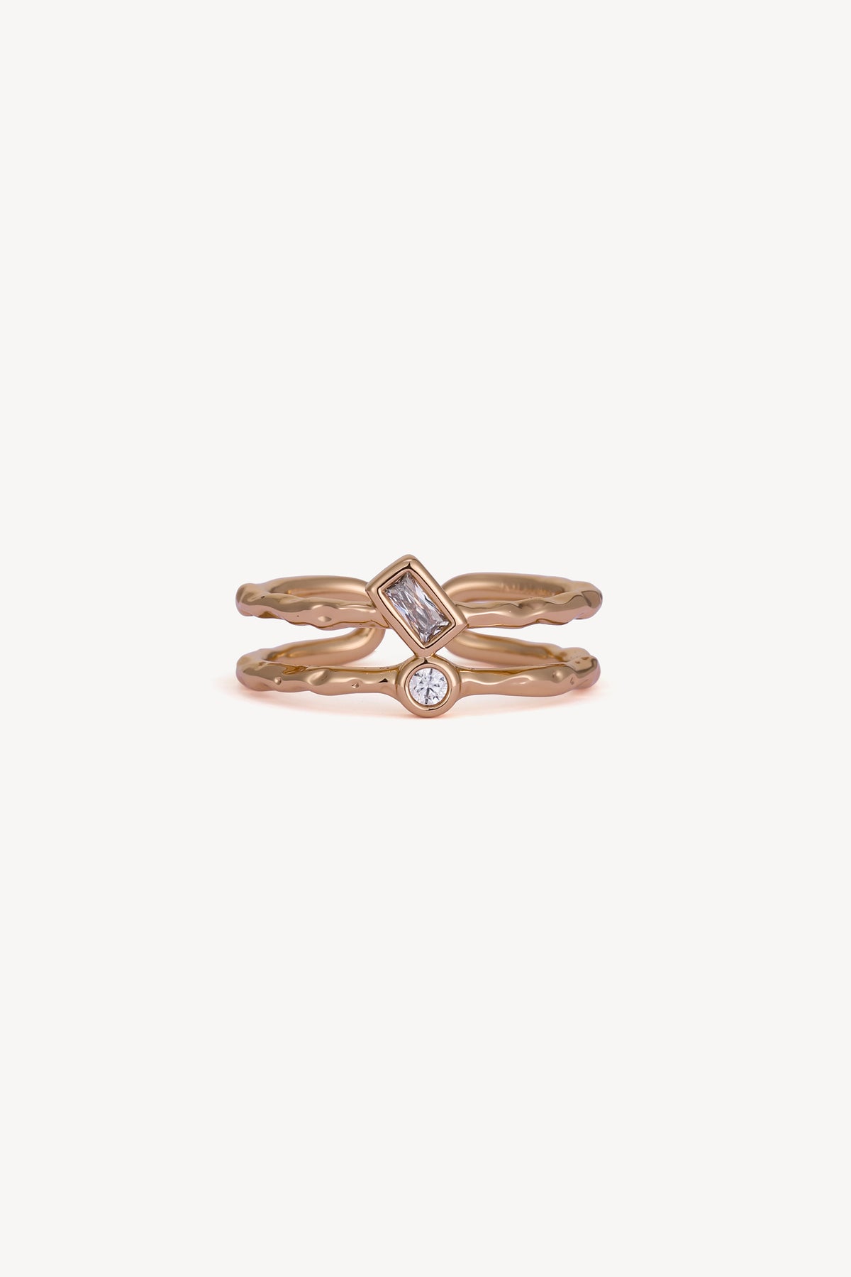 Organic Open Ring Rose Gold