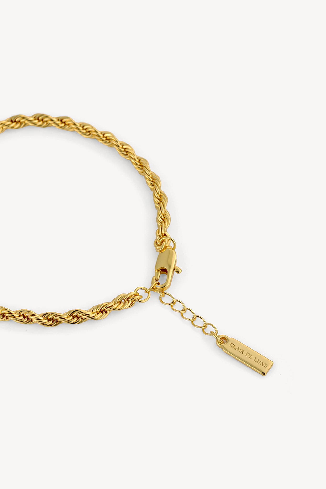 Twist Solitaire Bracelet Gold