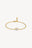 Solitaire Chain Bracelet Gold