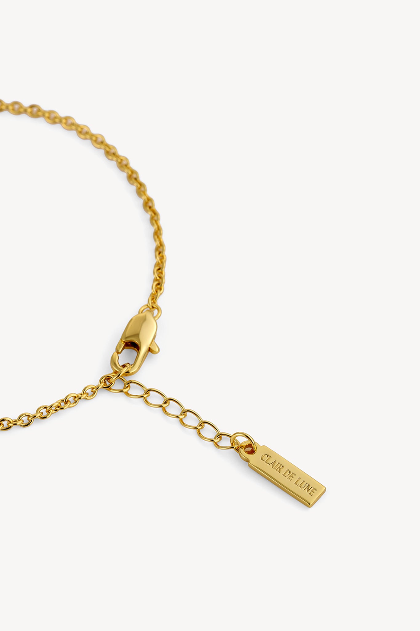 Solitaire Chain Bracelet Gold