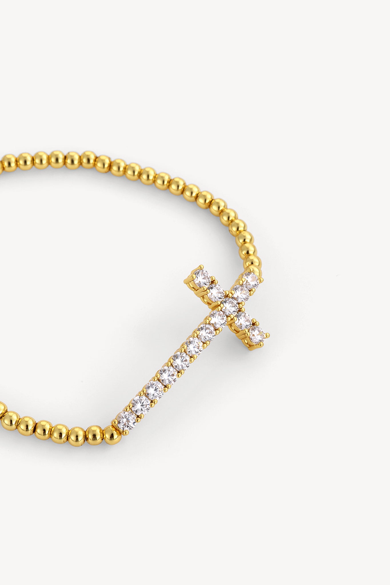 Crossbead Bracelet Gold