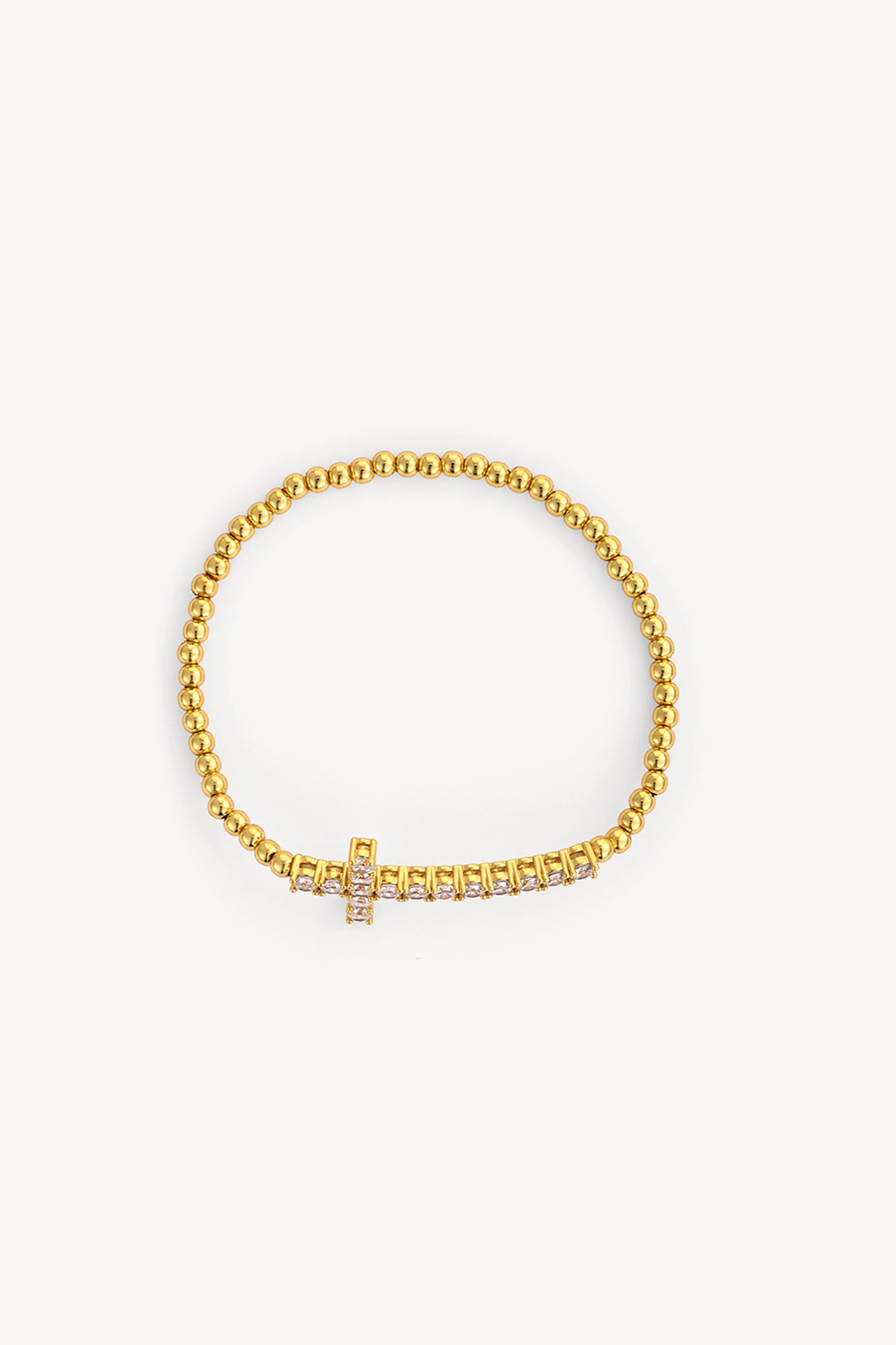 Crossbead Bracelet Gold