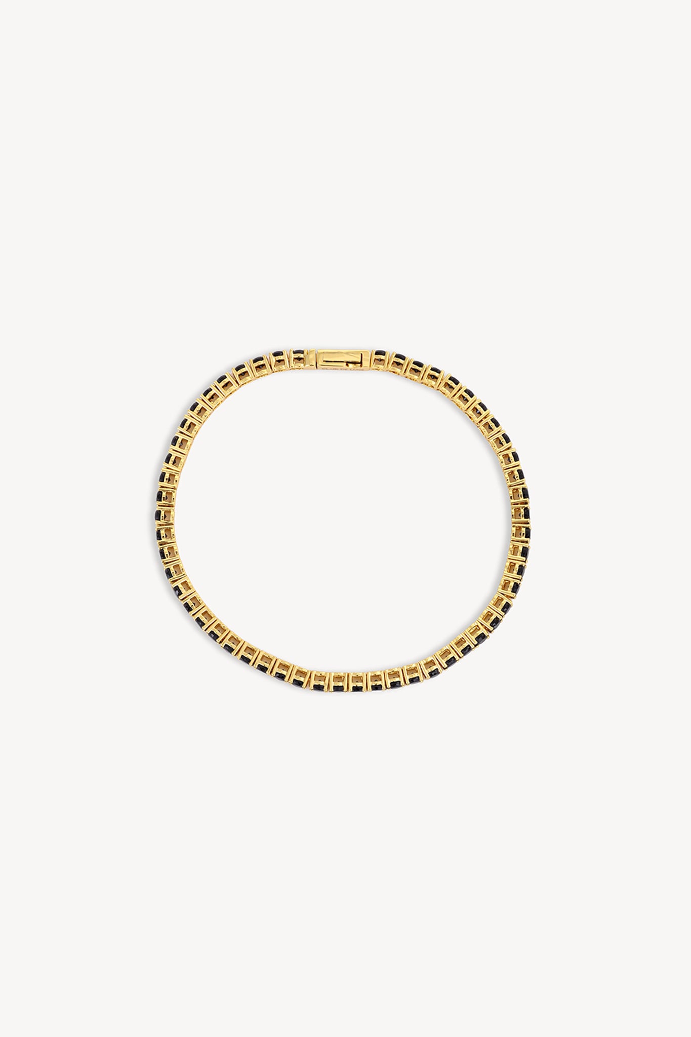 Noir Tennis Bracelet Gold
