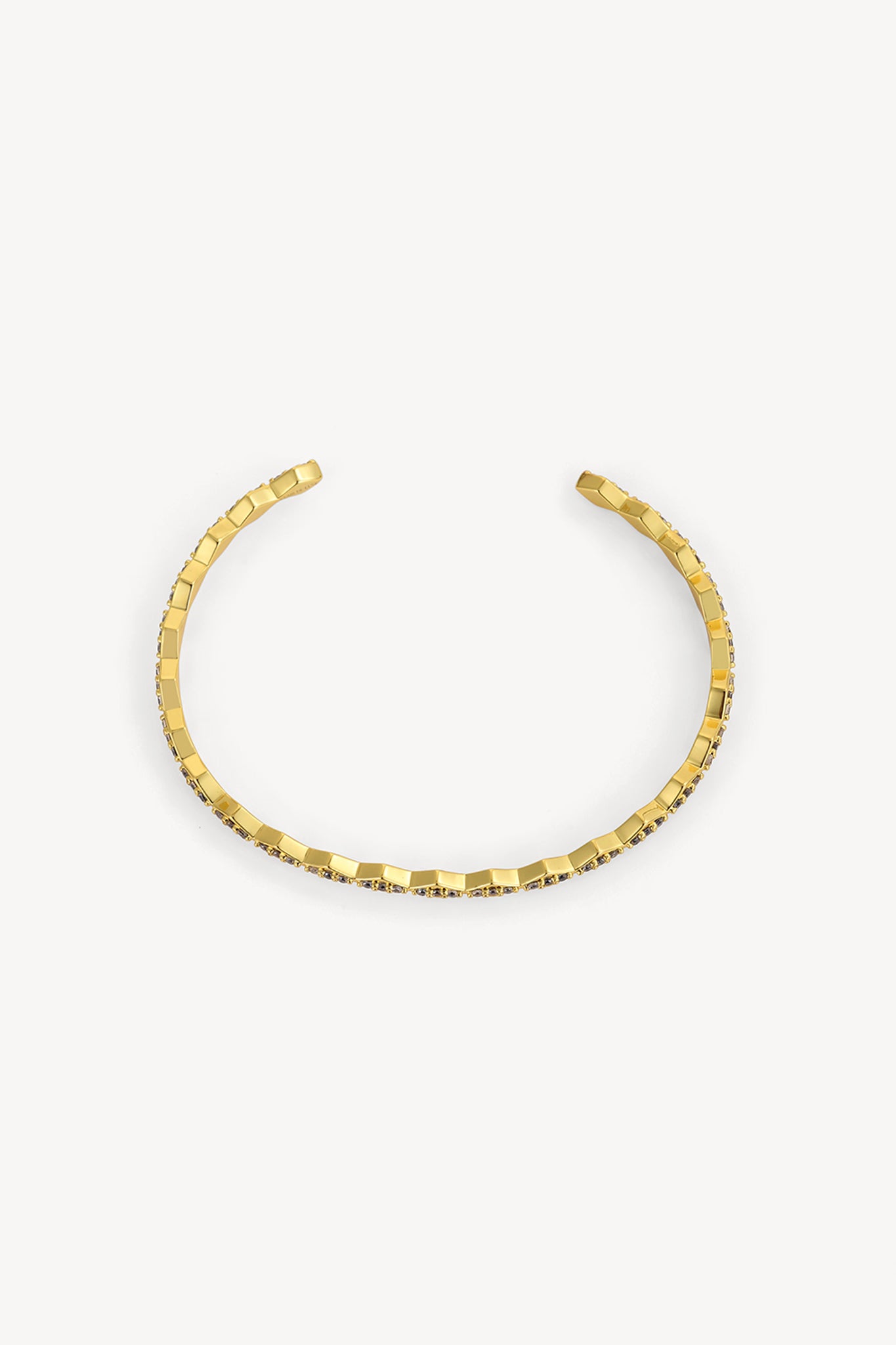 Wave Cuff Bracelet Gold