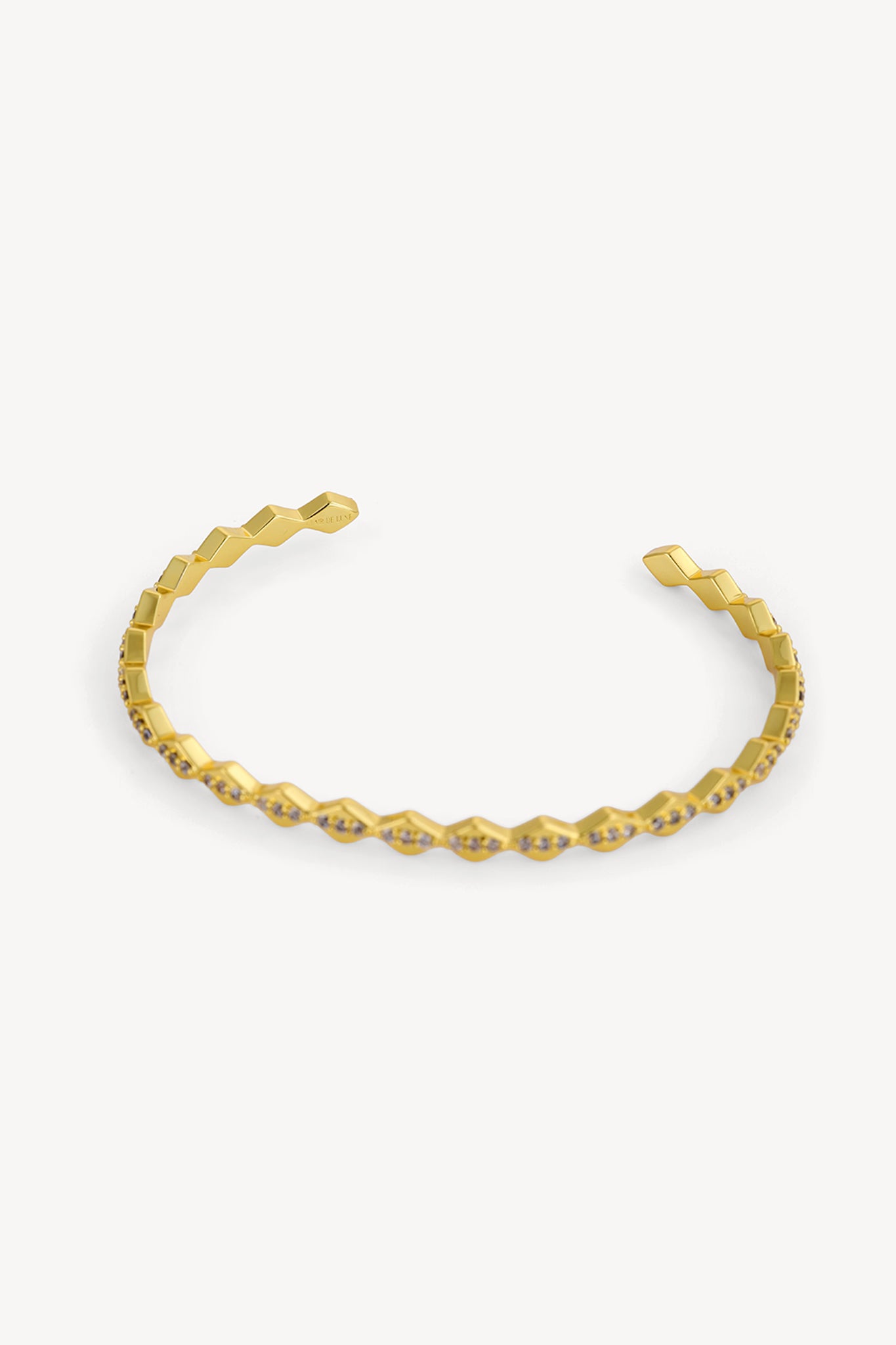 Wave Cuff Bracelet Gold