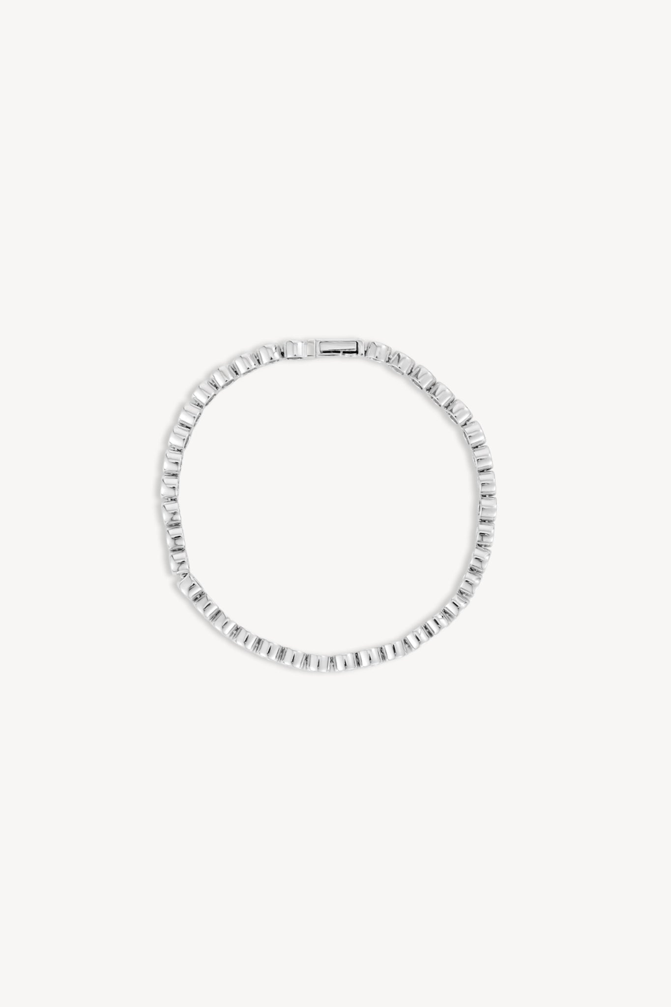 Circle Bezel Line Silver