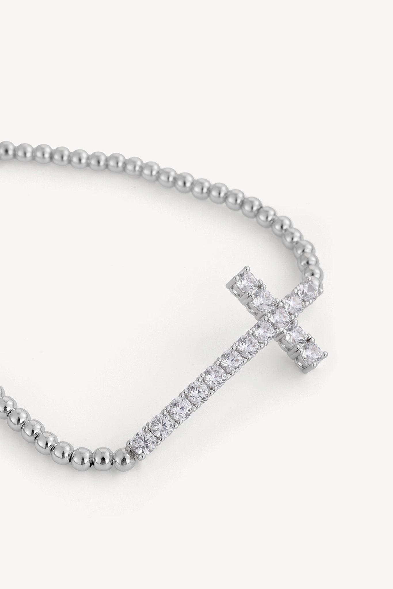 Crossbead Bracelet Silver