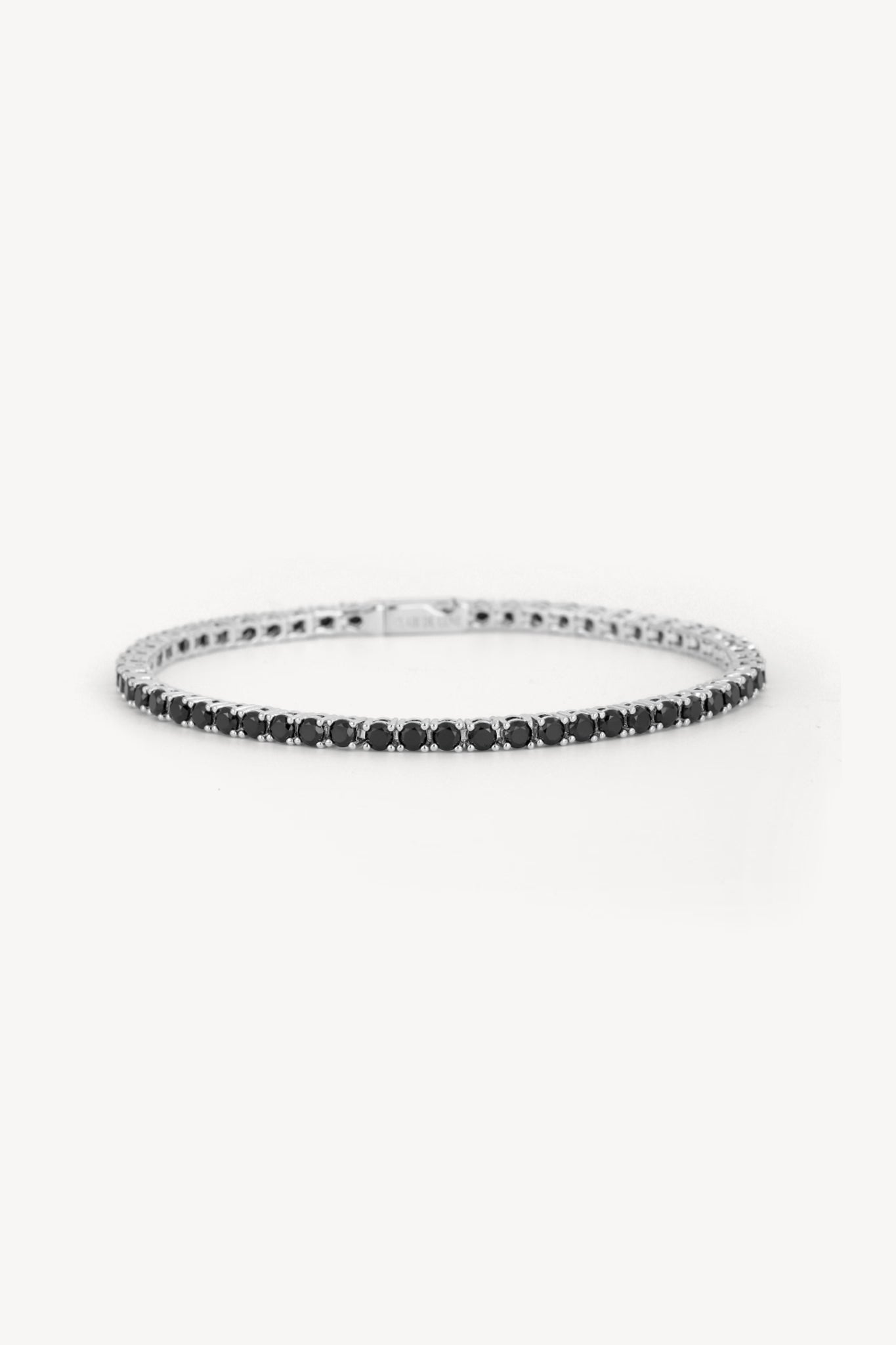 Noir Tennis Bracelet Silver