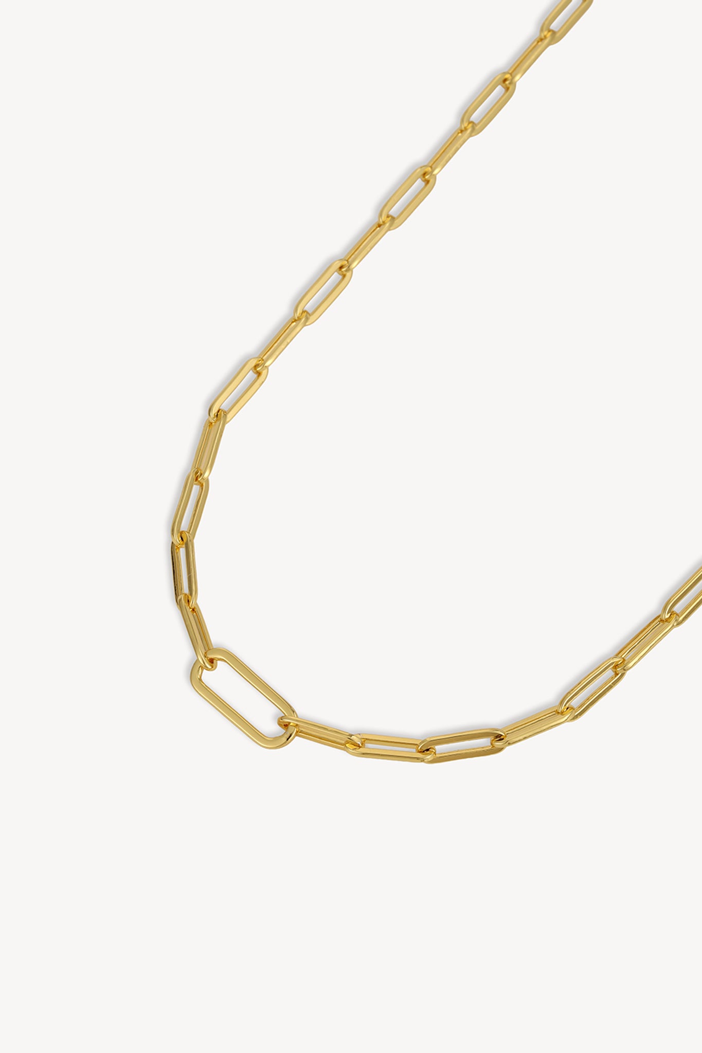 Clip Chain Necklace Gold